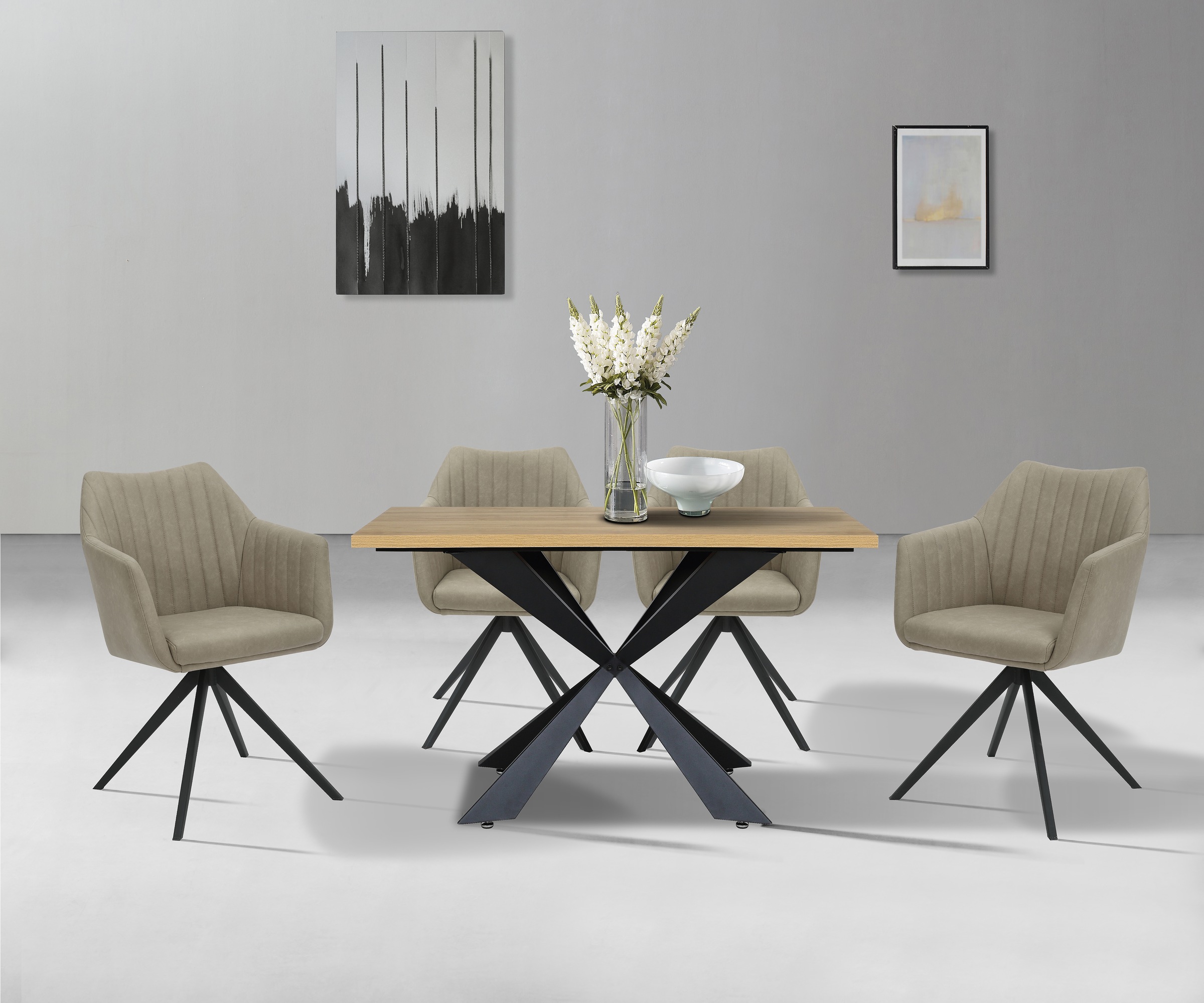 Home affaire Esstisch "Soyans, TOPSELLER", modernes Spider Gestell, in vier günstig online kaufen