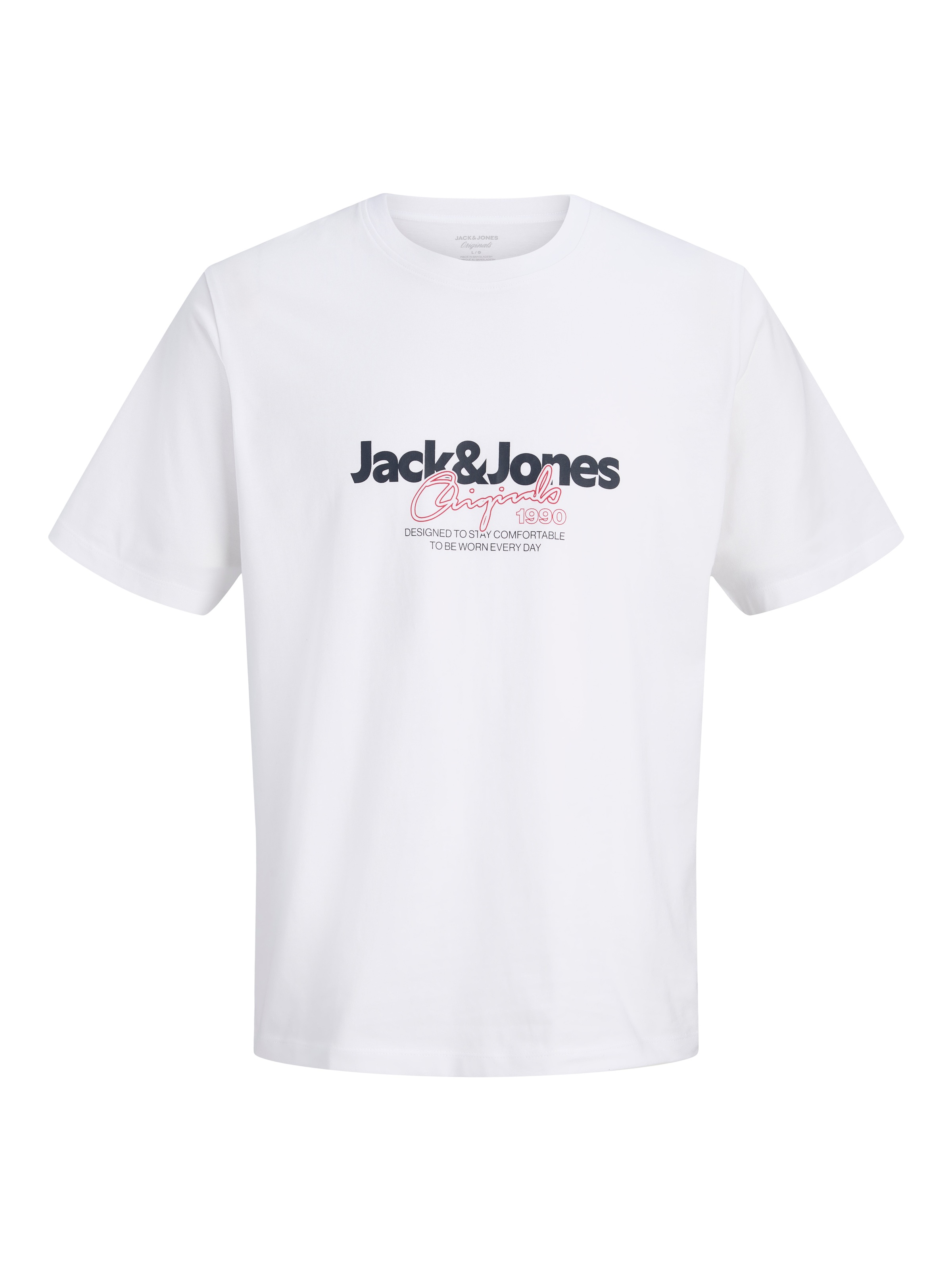 Jack & Jones T-Shirt »JORCASSIS TEE SS CREW NECK FST« mit Logo Schriftzug