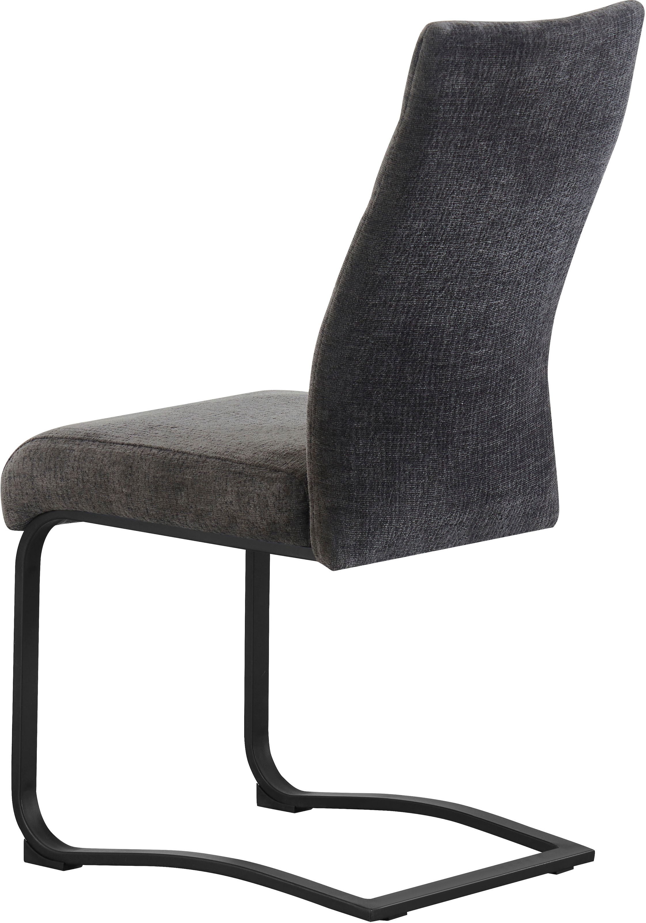 Home affaire Esszimmerstuhl »PICTOU, 2er Set, mit Metallgestell in matt schwarz« (Set) 2 Stk.in verschiedenen Farben, Belsatbarkeit pro Stuhl 120 kg, mit Armlehne