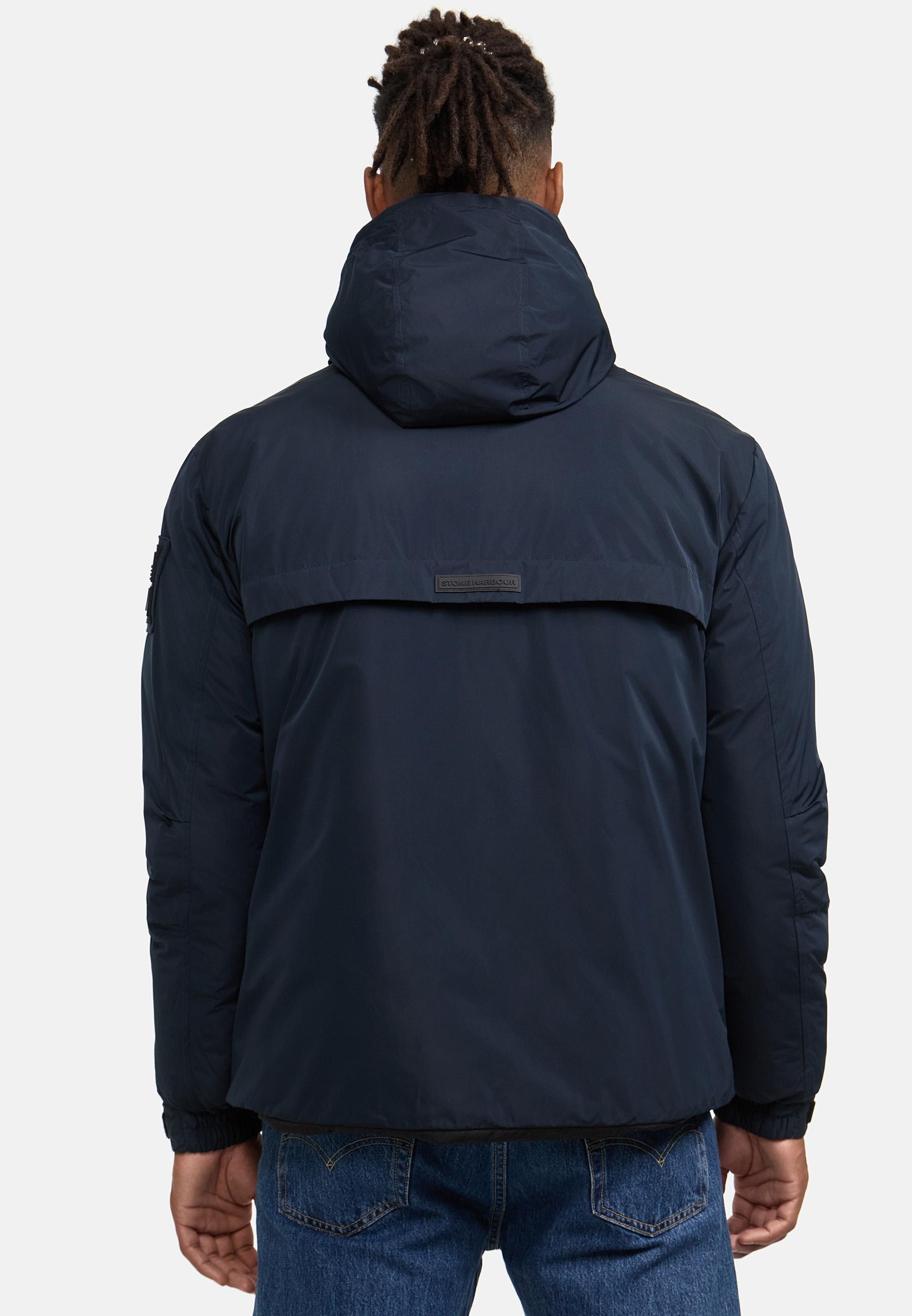 Stone Harbour Winterjacke »Yorchii XX«, mit Kapuze, Herren Outdoorjacke mit Fleece-Innenfutter