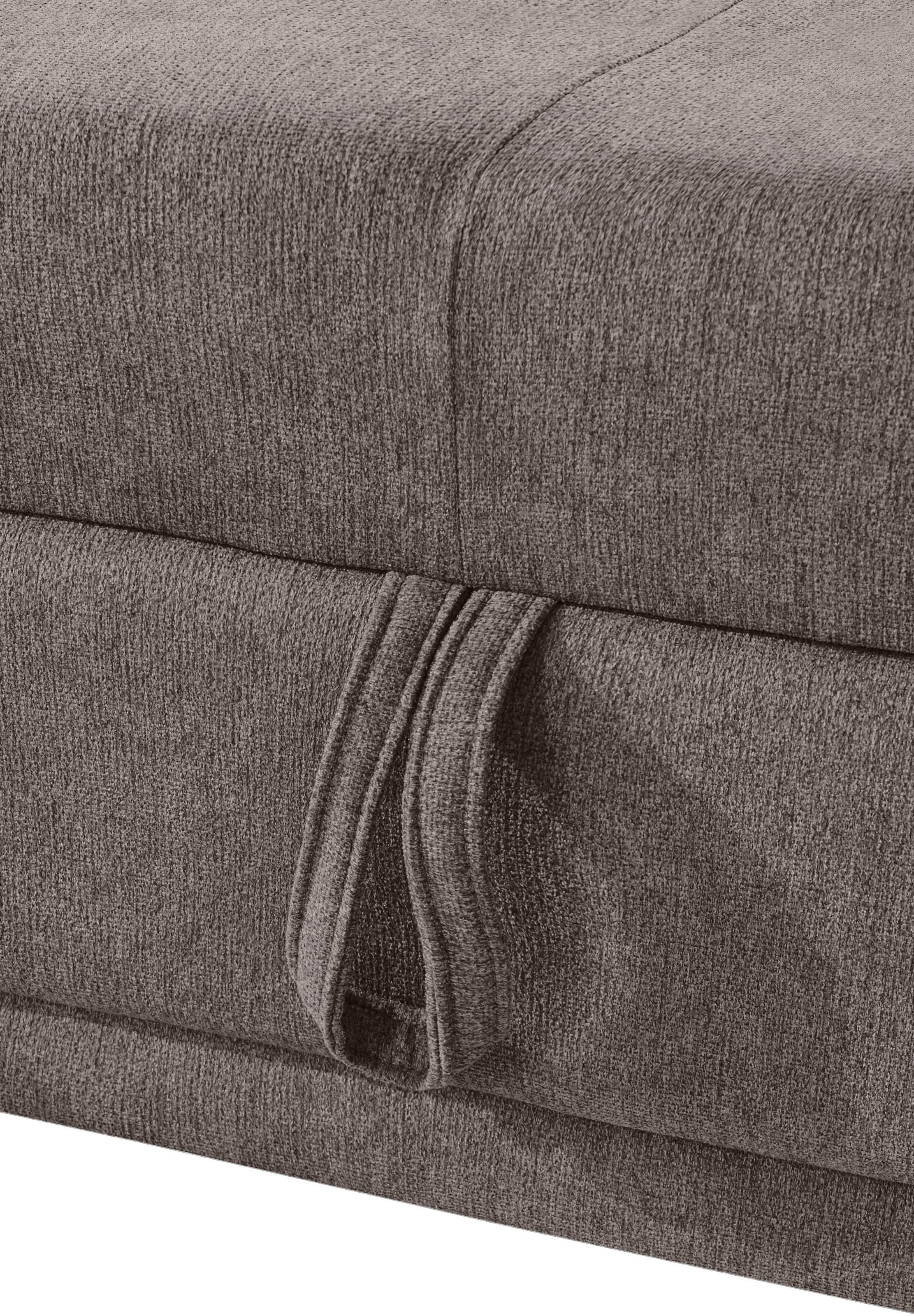 COTTA Ecksofa »Holiday L-Form mit Sitztiefen-, Armteil- und Kopfteilverstellung«, wahlweise mit Bettfunktion & Bettkasten