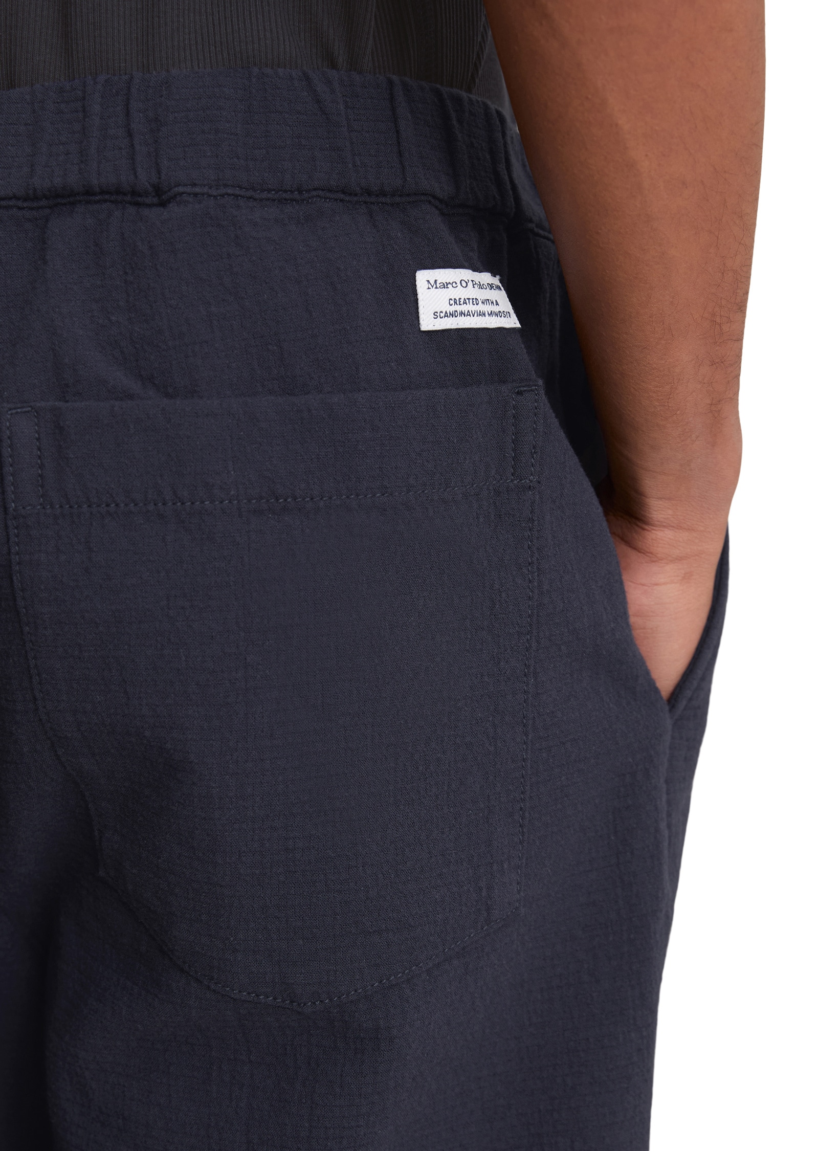 Marc O'Polo DENIM Shorts »fein strukturiert aus Bio-Baumwolle«