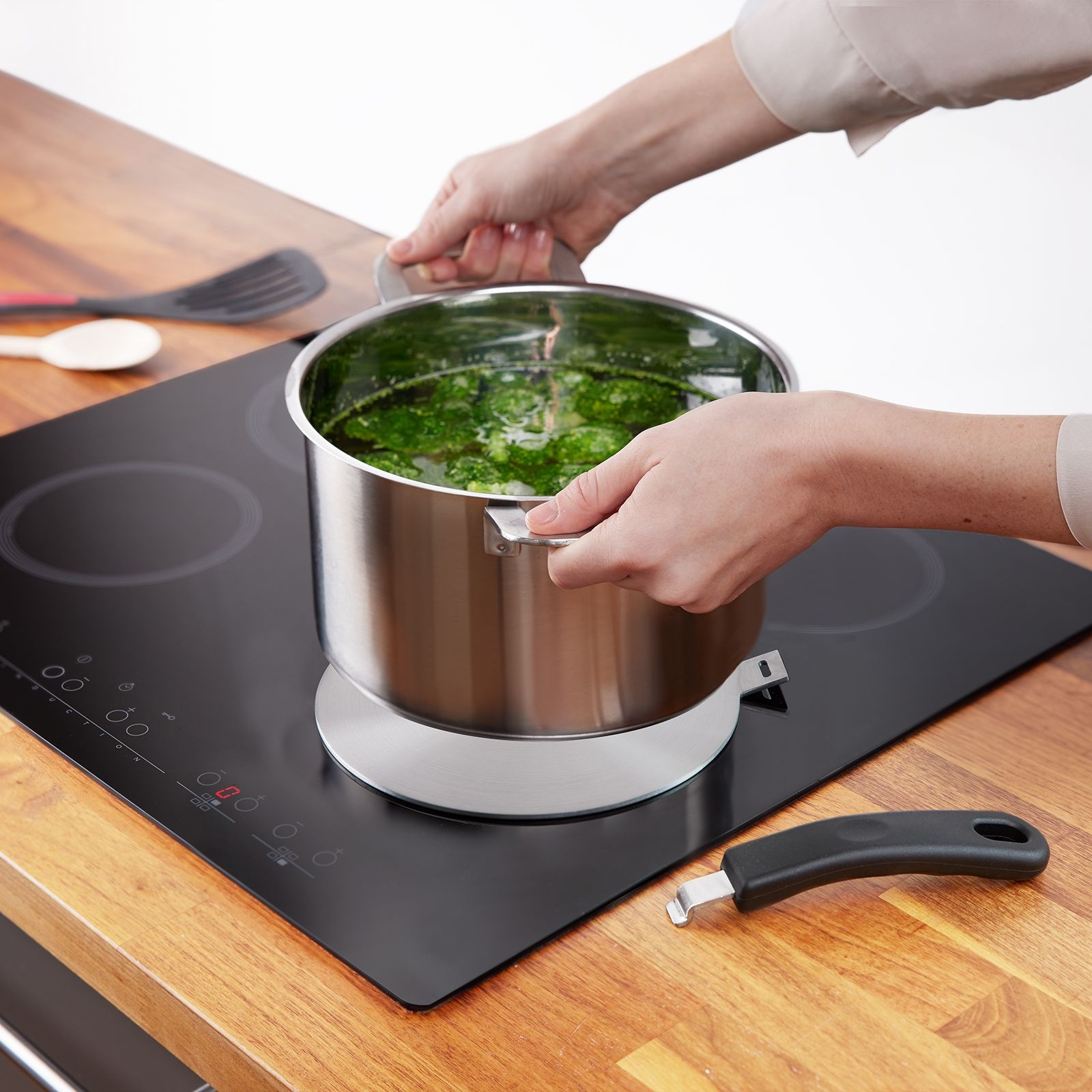 WESTMARK Kochfeld-Adapter »Induktionsadapterplatte, Ø 28 cm« abnehmbarer, wärmeisolierter Griff