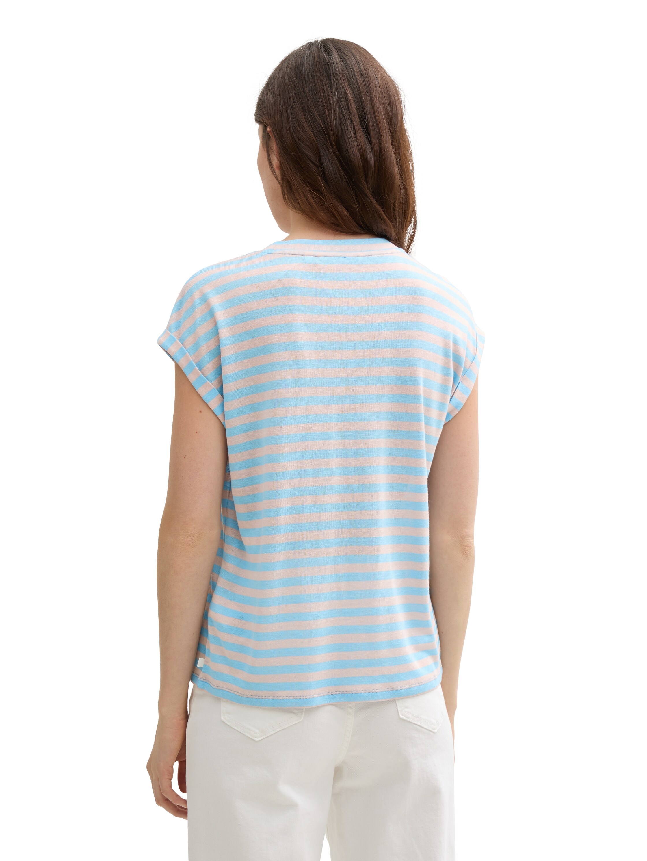 TOM TAILOR Denim T-Shirt, mit Streifen Muster