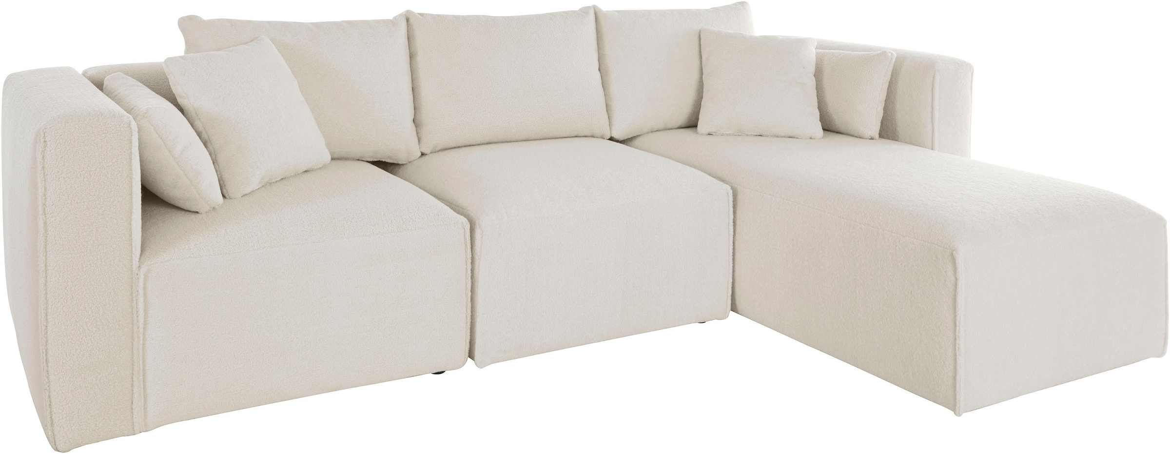 Home affaire Ecksofa »Comfine L-Form«, zusammengesetzt aus Modulen, 3 Bezugsqualitäten und viele Farben