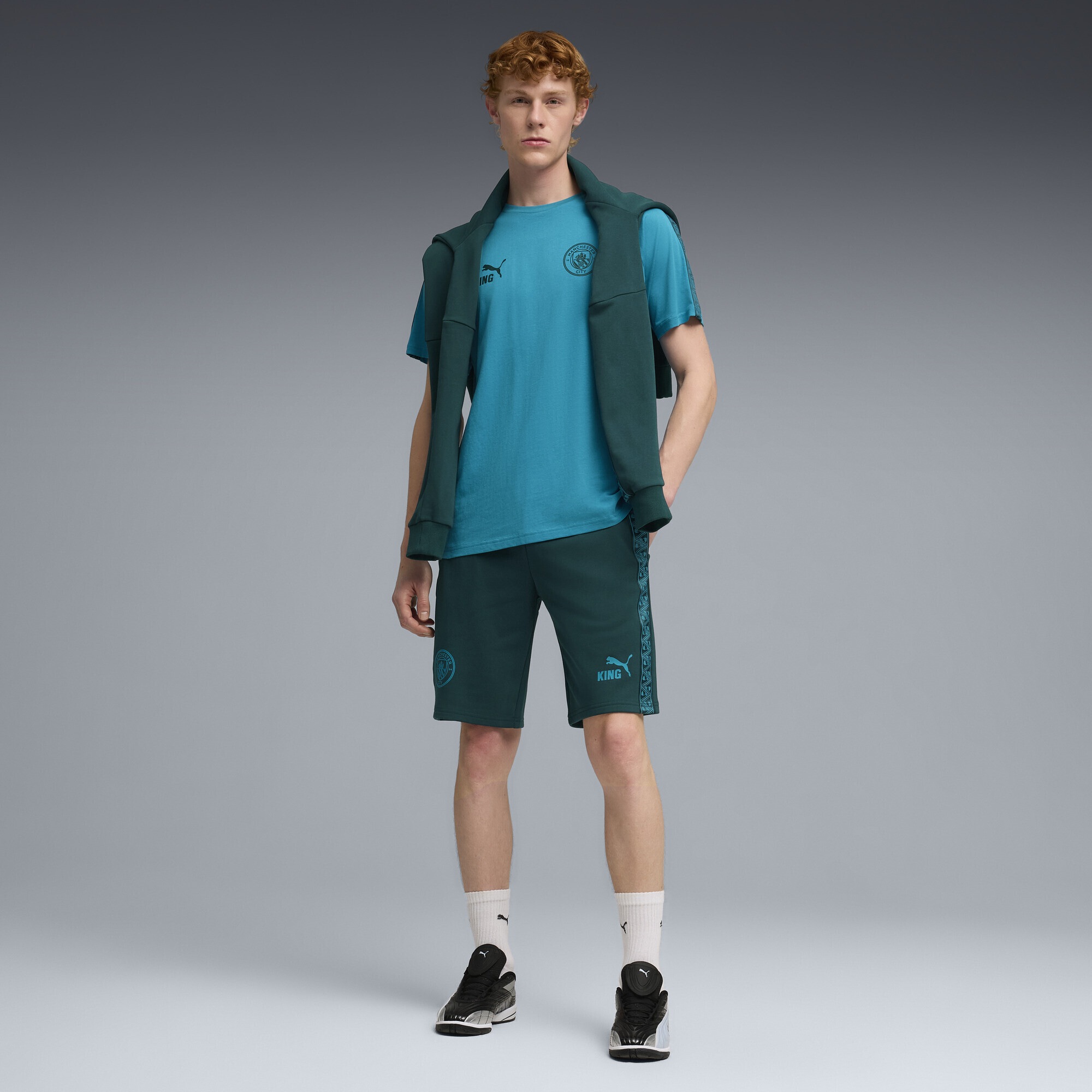 PUMA Sporthose »Manchester City KING Sweat-Shorts Herren«