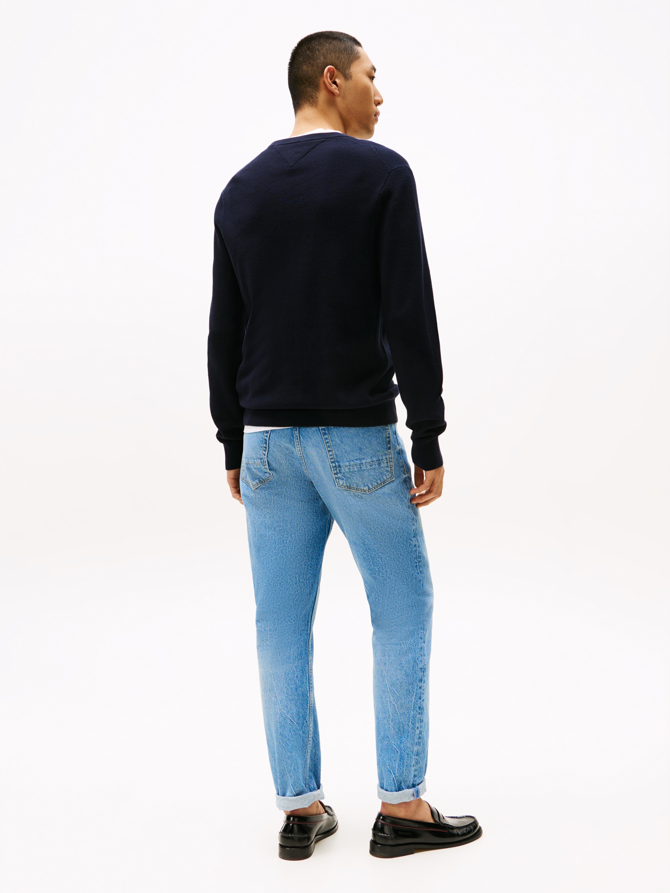 Tommy Hilfiger Rundhalspullover »ESSENTIAL STRUCTURE CREW NECK«, mit feiner Struktur