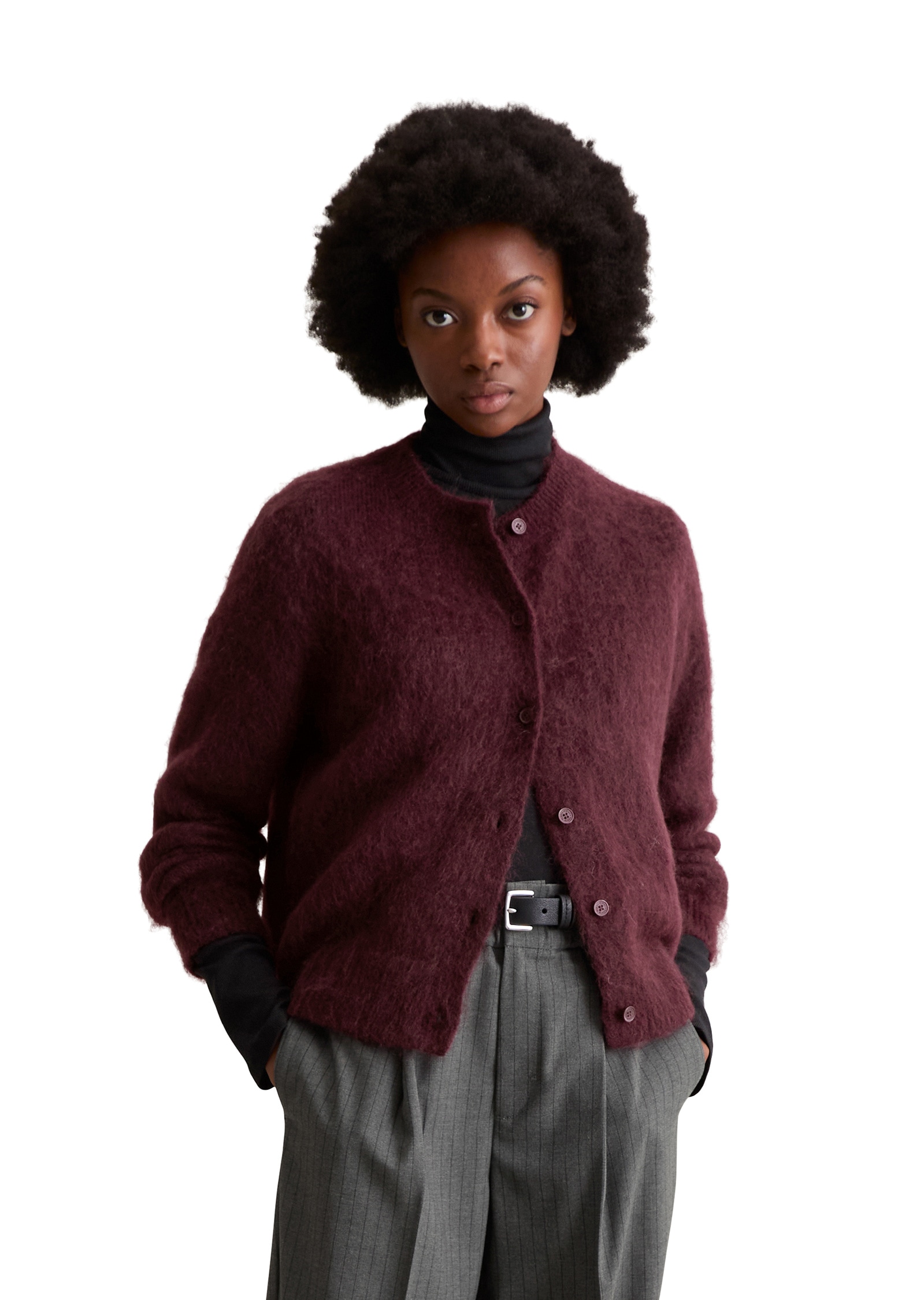 Marc OPolo DENIM Cardigan "aus flauschigem Wolle-Mohairwolle-Mix" günstig online kaufen