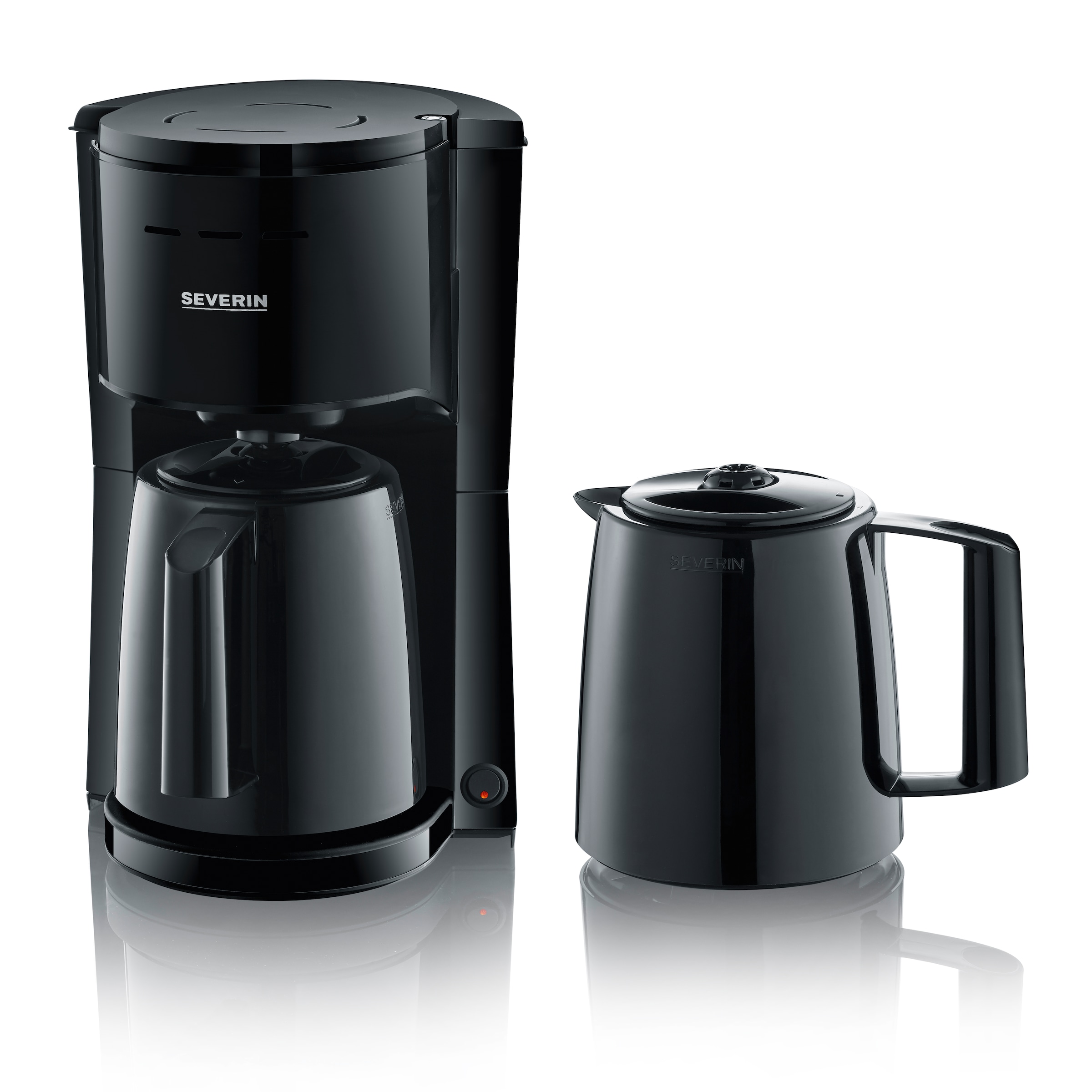 Severin Filterkaffeemaschine »KA 9307« 1x4 Filterkaffeemaschine mit 2 Thermokannen für bis zu 8 Tassen je Kanne