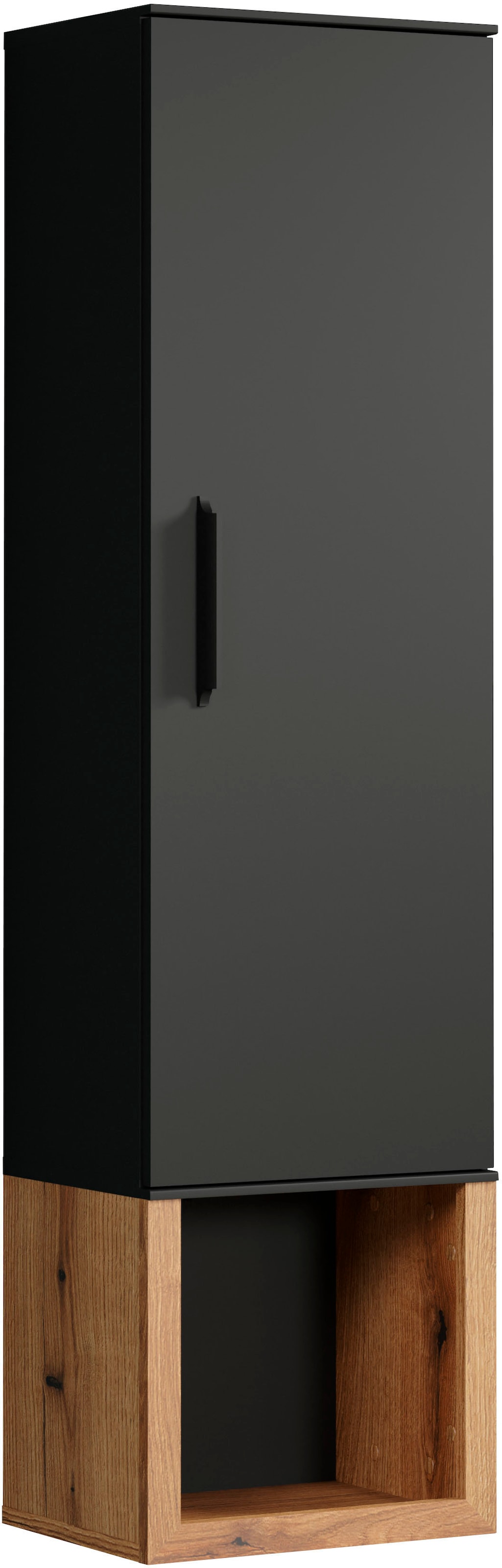 INOSIGN Hängevitrine »Premont«, (1 St.), ca. 35 cm breit, zweifarbiger Schrank, moderne Eiche, Wandmontage