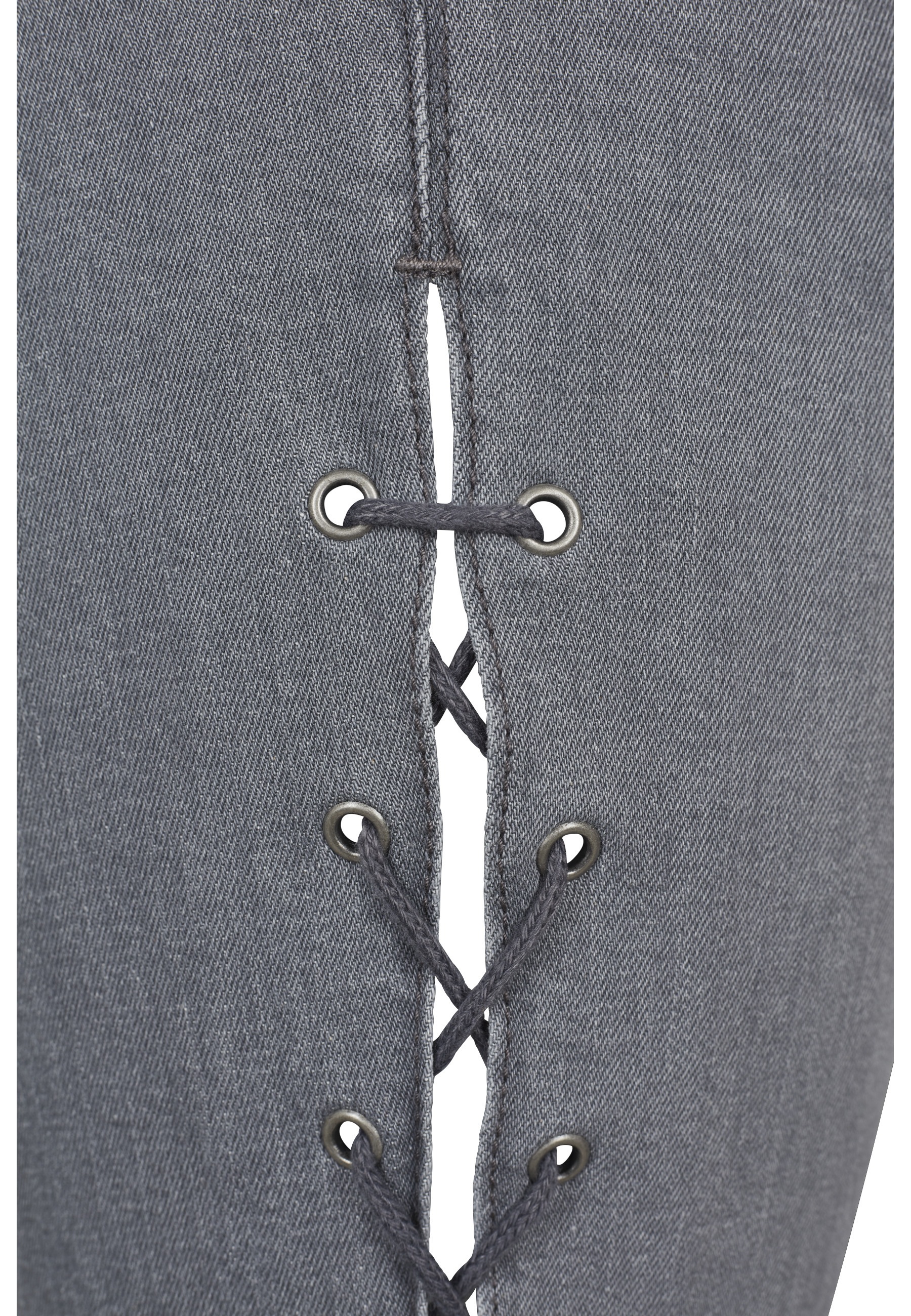 URBAN CLASSICS Bequeme Jeans »Urban Classics Damen Ladies Denim Lace Up Skinny Pants« 1 Stk.