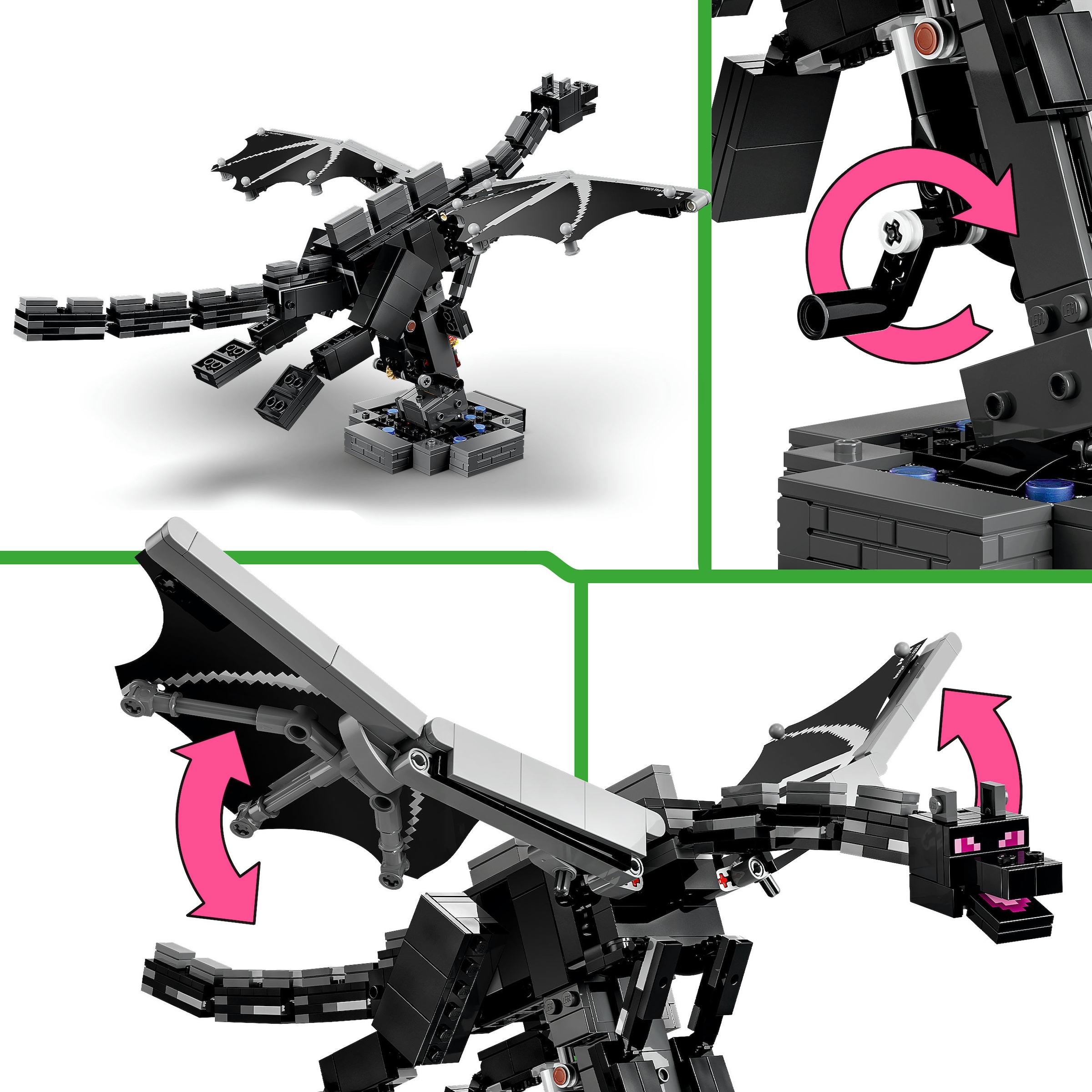 LEGO® Konstruktionsspielsteine »Der Enderdrache (21595), LEGO Minecraft« Made in Europe
