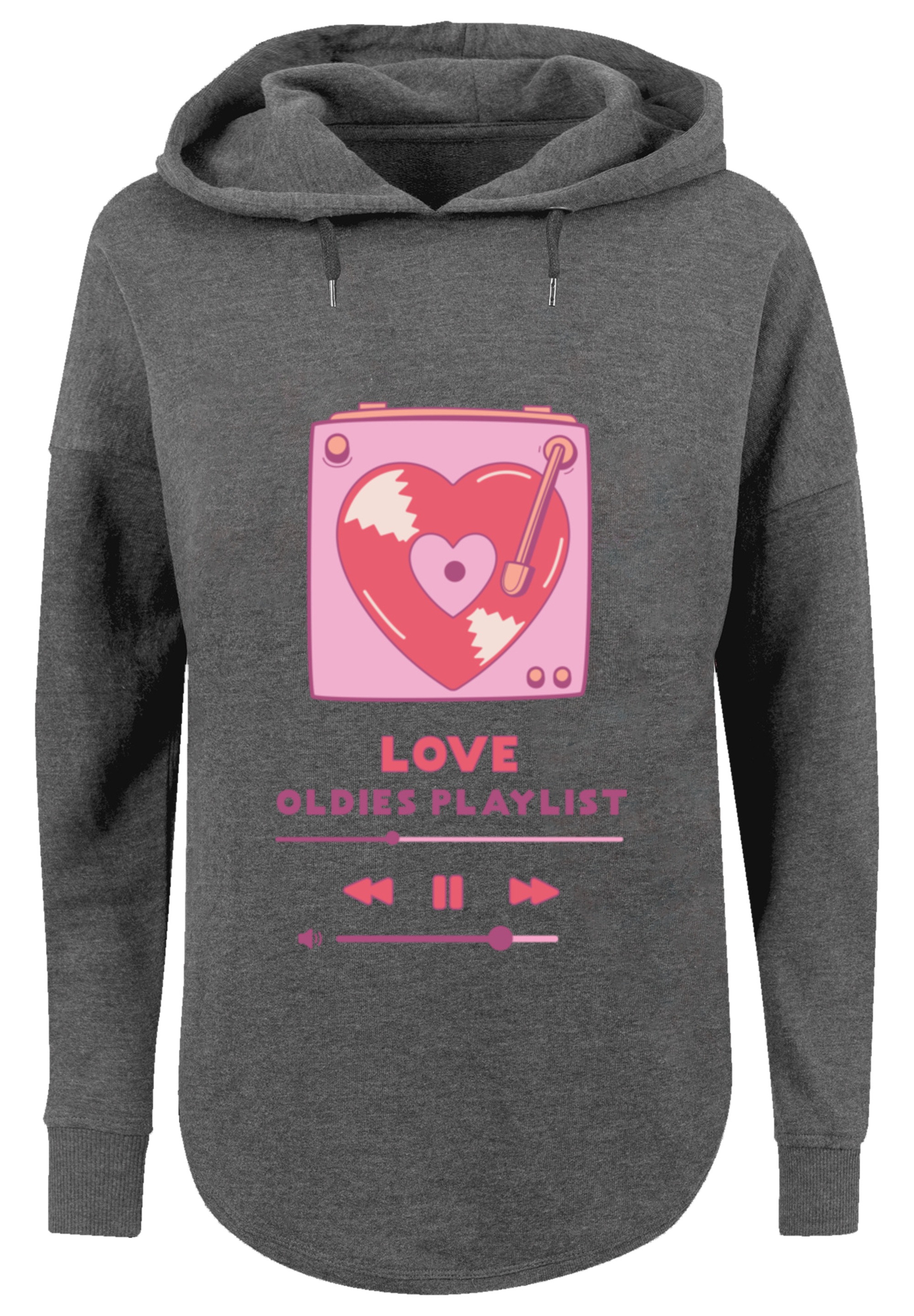 F4NT4STIC Kapuzenpullover »Love Oldies Playlist Valentinstag«, Premium Qualität
