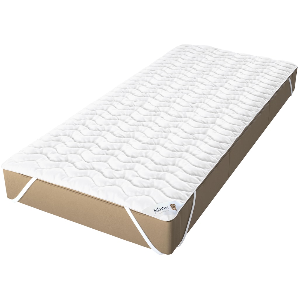 Jekatex Matratzenauflage »Denver Matratzenauflage mit praktischen Eckgummis, verschiedene Größen«, (1 St.), sorgt für einen erholsamen Schlaf und für anspruchsvolle Hygiene!