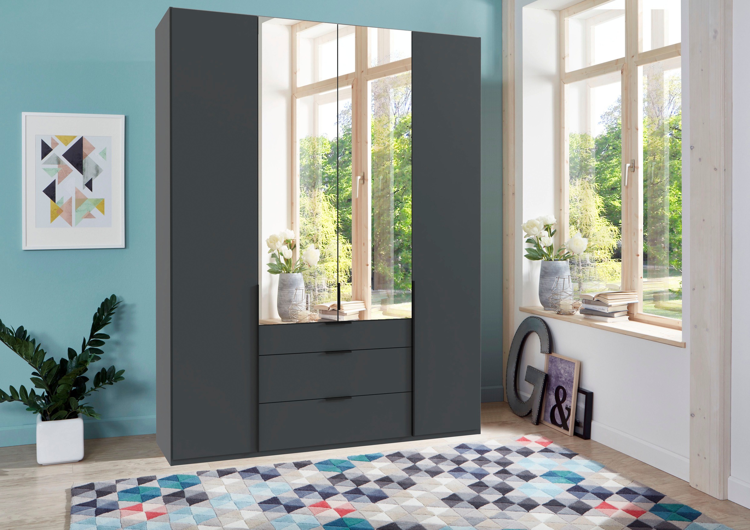 Wimex Drehtürenschrank "Mugano, 135 oder 180cm breit, 208 oder 236cm hoch, günstig online kaufen