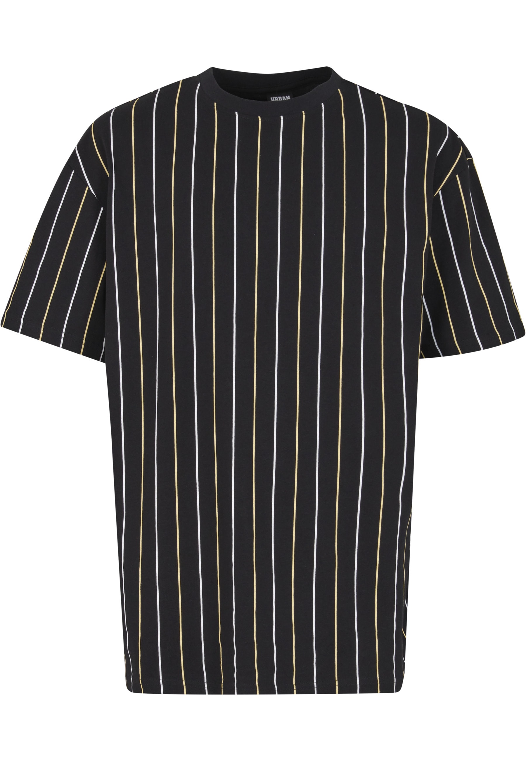 URBAN CLASSICS T-Shirt "Urban Classics Printed Pinstripe Tee" 1 Stk.