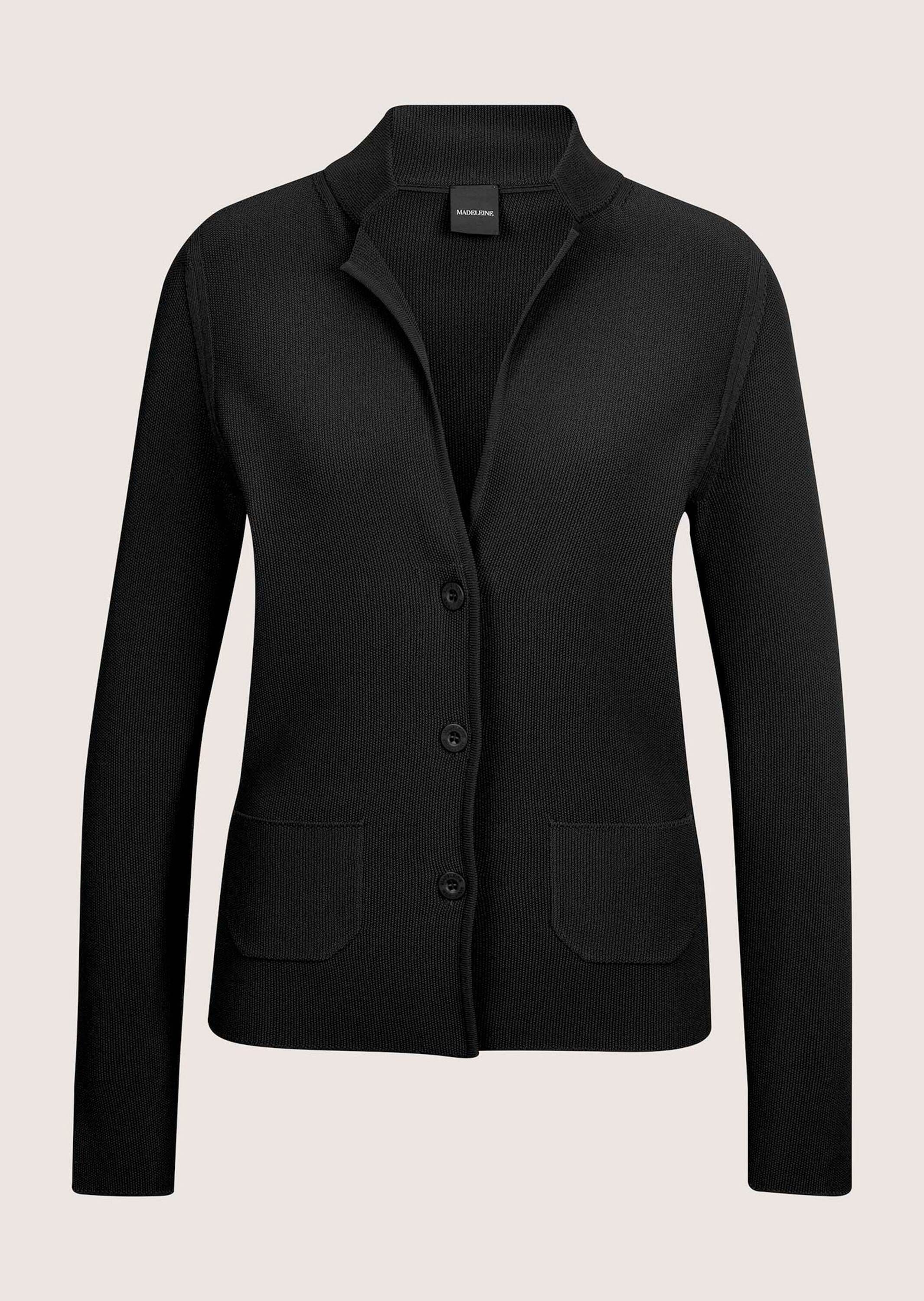 MADELEINE Strickjacke "Strickblazer Sportiver Blazer mit Stehkragen" modisc günstig online kaufen