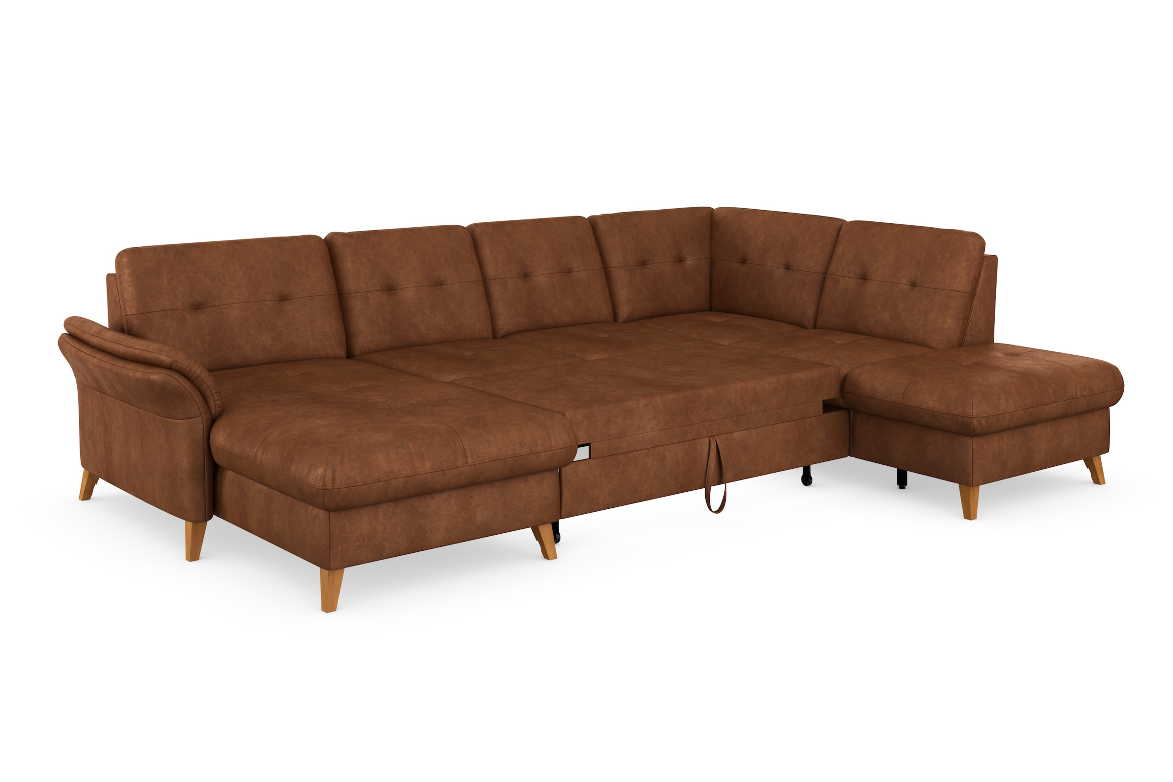 sit&more Wohnlandschaft »Göteborg«, inkl. Sitztiefenverstellung, wahlweise mit Bettfunktion & Bettkasten