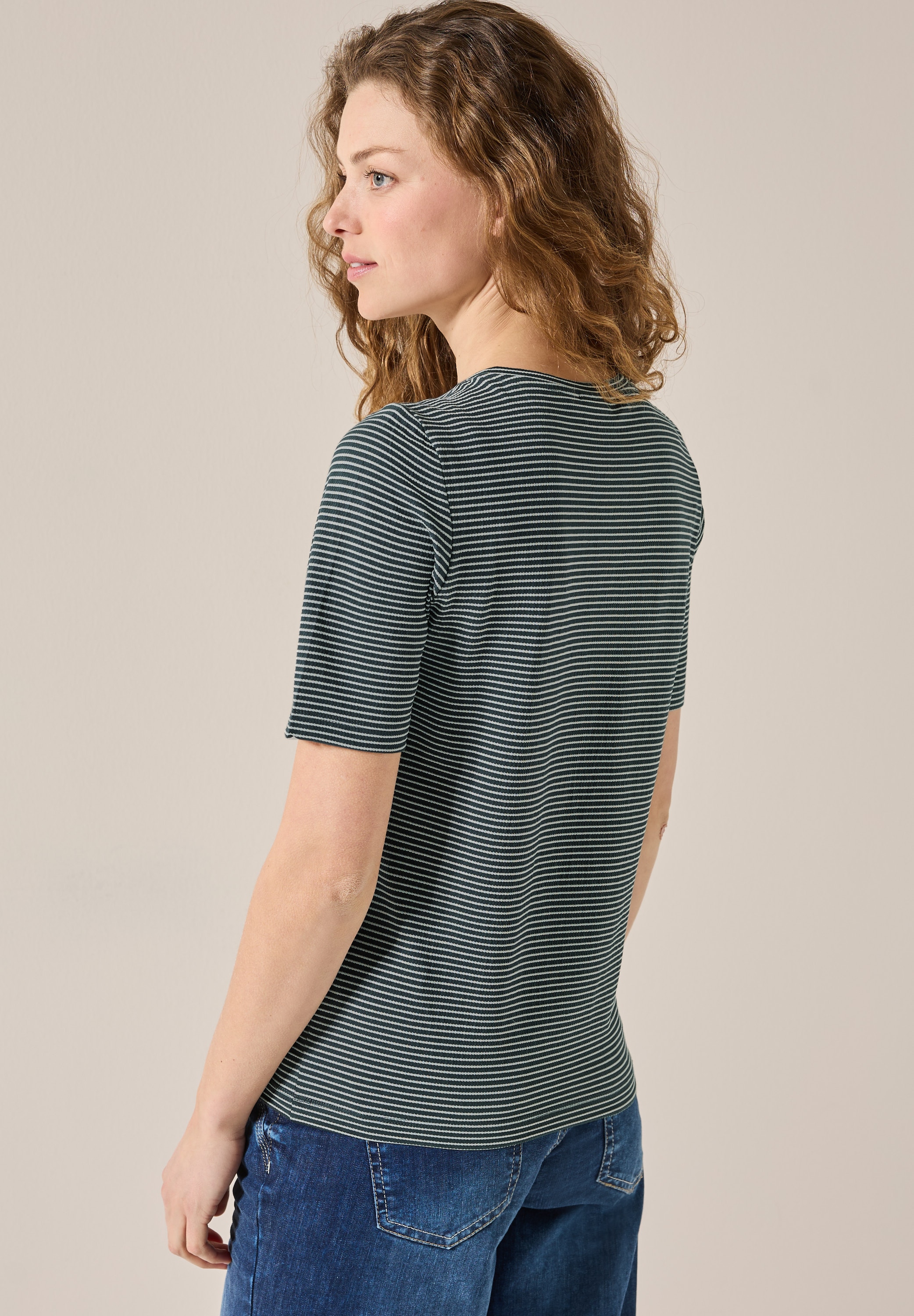 Cecil T-Shirt, aus Baumwolle mit Stretchante