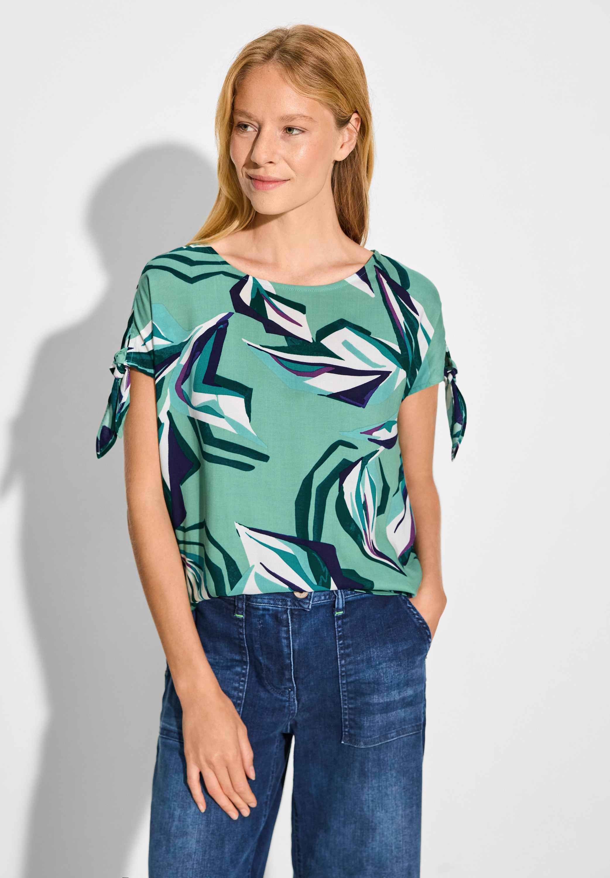 Cecil Shirtbluse, mit Knotendetail