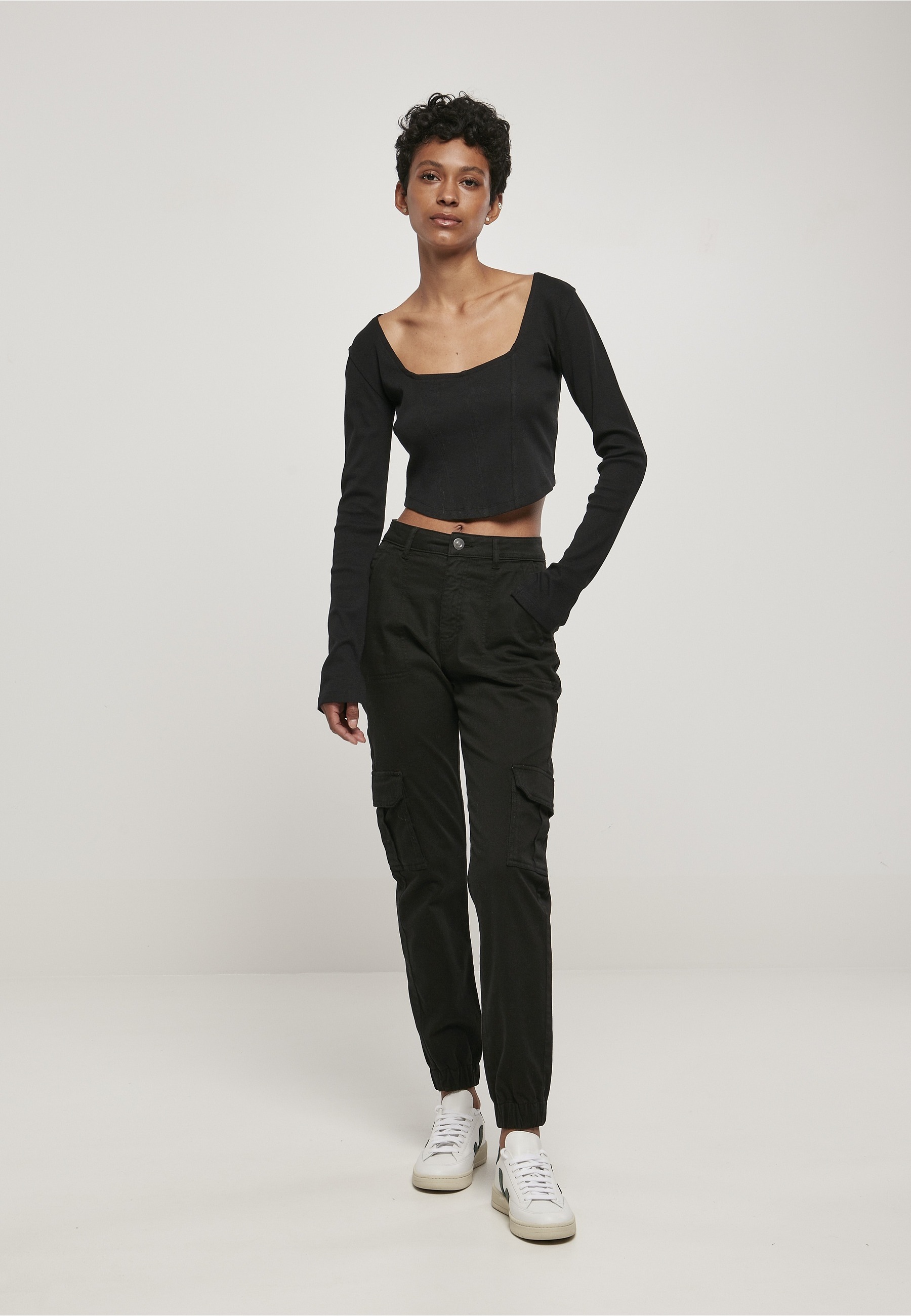 URBAN CLASSICS Cargohose »Urban Classics Ladies Cotton Twill Utility Pants«