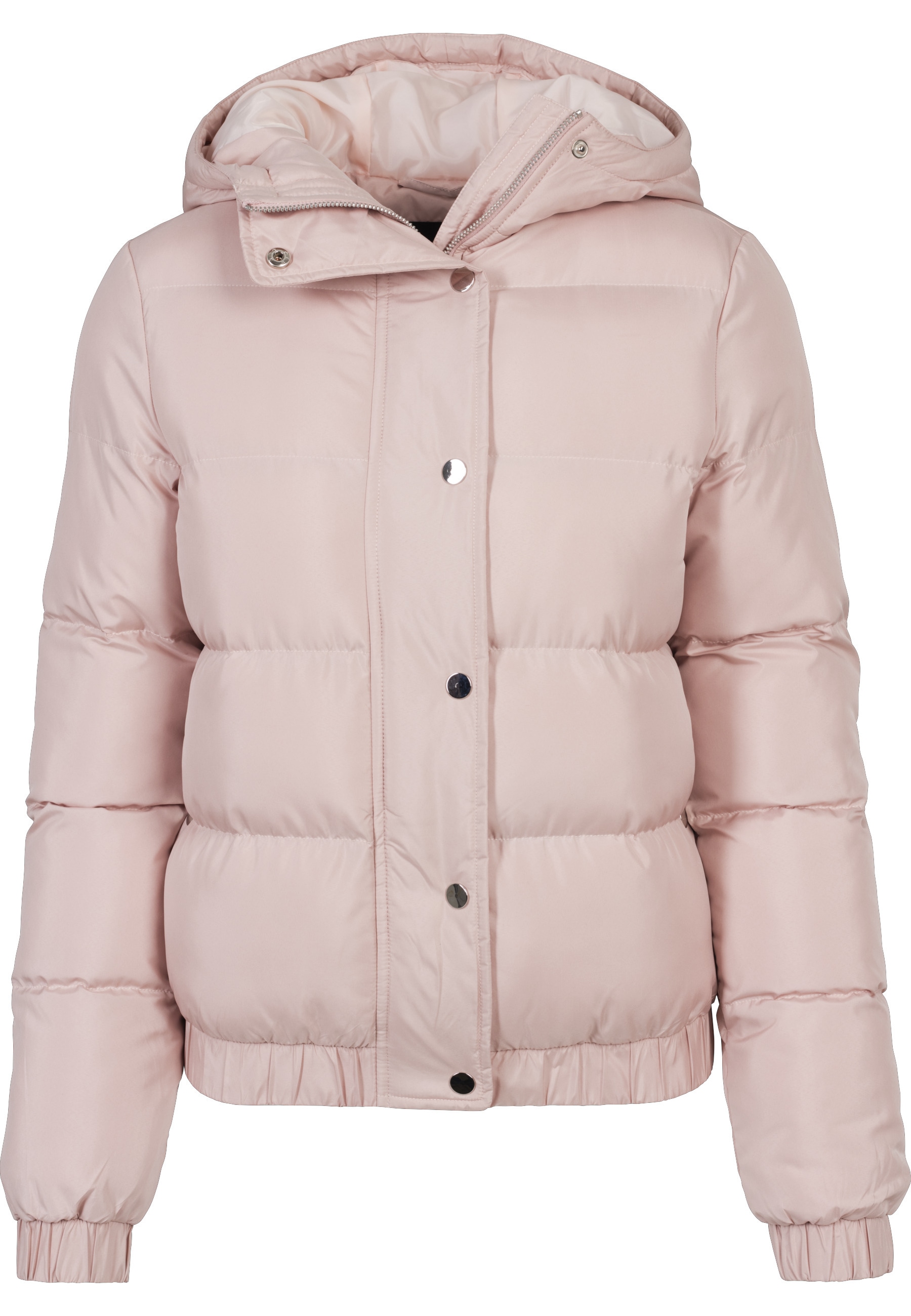 URBAN CLASSICS Winterjacke "Urban Classics Damen Ladies Hooded Puffer Jacke günstig online kaufen