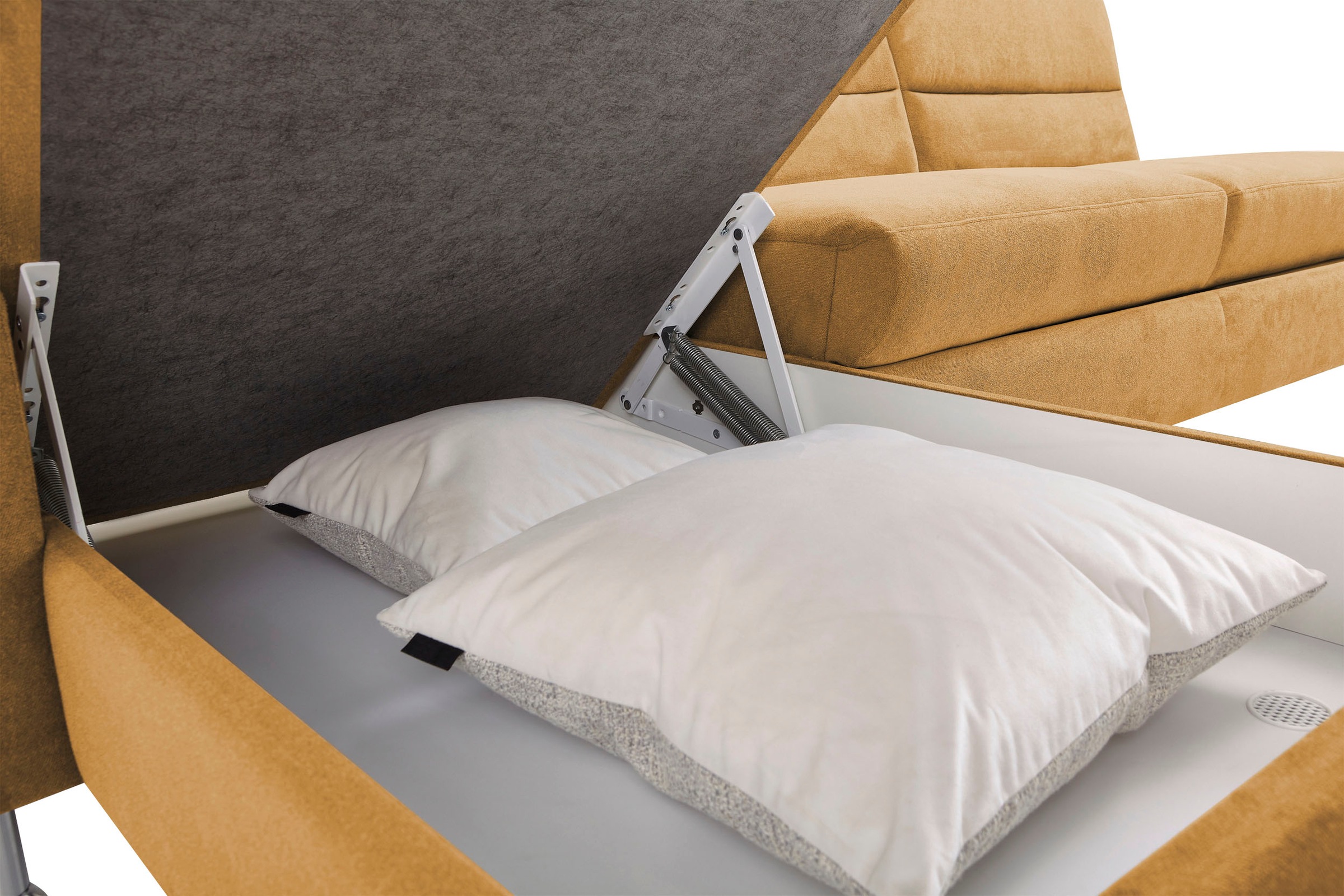 CALIZZA INTERIORS Ecksofa »Onyx L-Form«, Recamiere links oder rechts, wahlweise mit Bettfunktion, Breite 270 cm