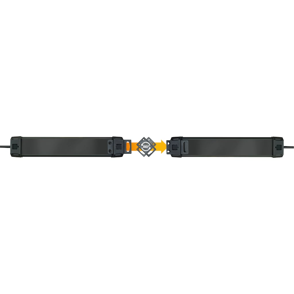 Brennenstuhl Steckdosenleiste »Premium-Line Comfort Switch Plus«, 6-fach, (Kabellänge 3 m), zusätzlicher Hand-Fußschalter