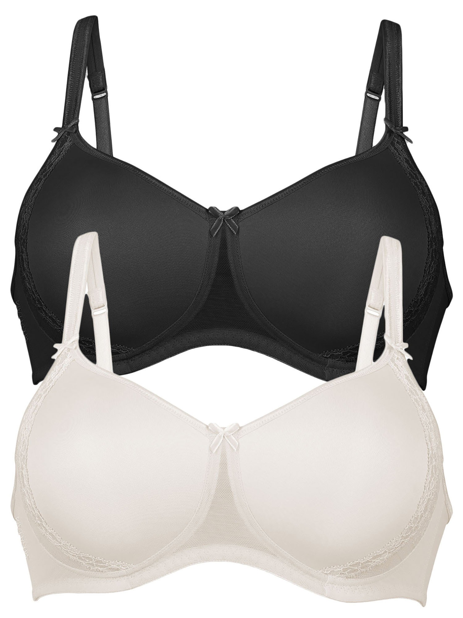 ANITA Damen Schalen-BH "2er Pack Schalen BH Lace Rose", Gr. 75, bunt, Obermaterial: 50% Polyamid PA. 30% Polyester PES. 20% Elasthan EL., BHs