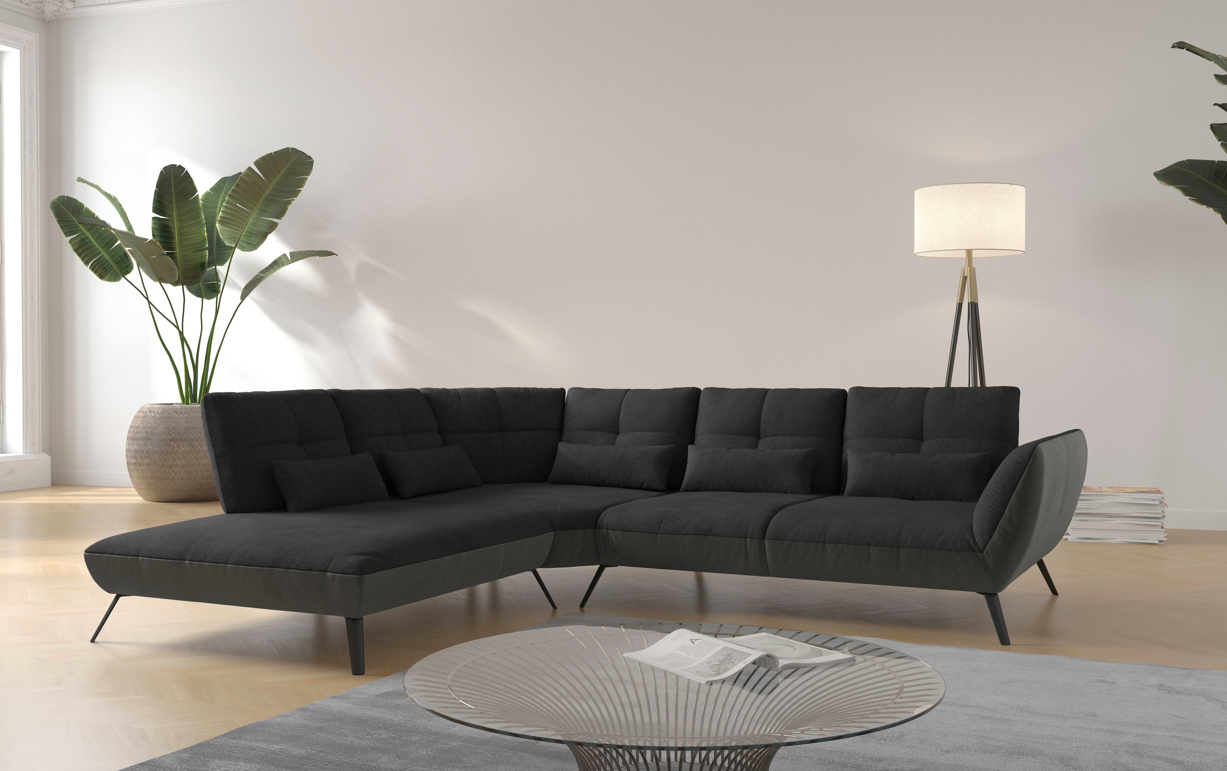 OTTO home Ecksofa "Mikado L-Form" inkl. Sitztiefenverstellung und Armteilverstellung