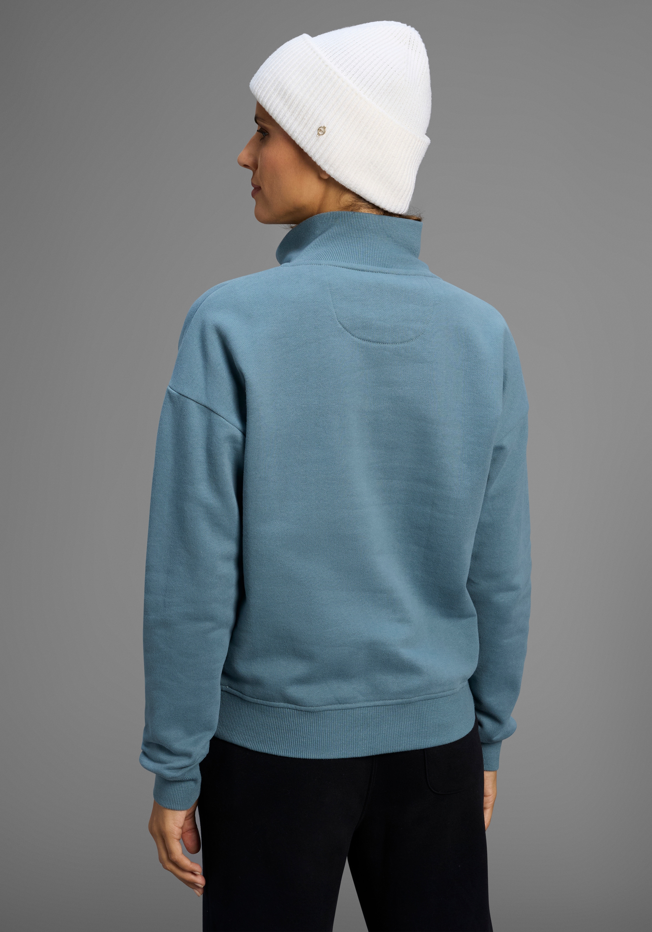 KangaROOS Sweatshirt, mit Troyer-Kragen