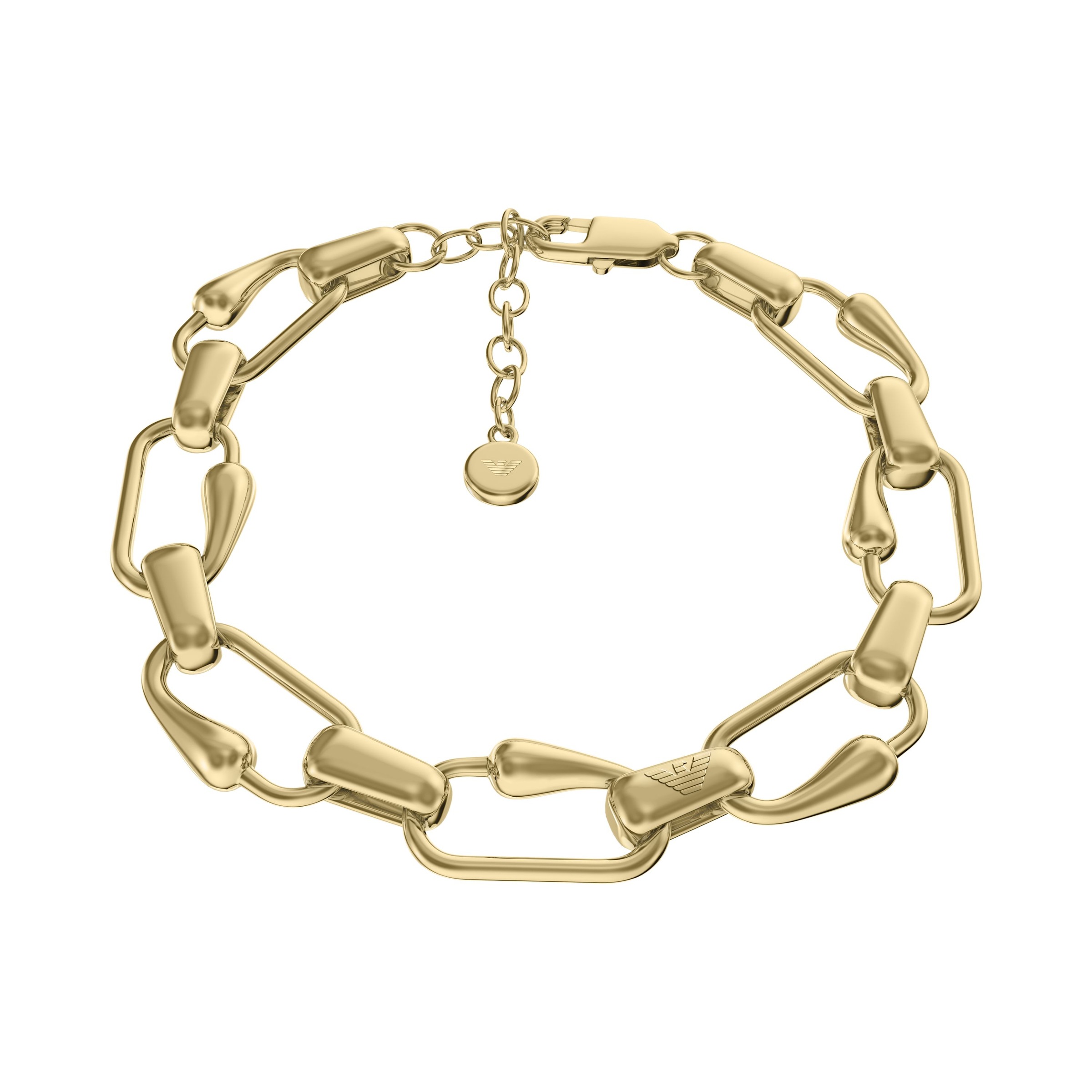 EMPORIO ARMANI Damen Armband, 19cm, Metall, gold, Metall, Armbänder