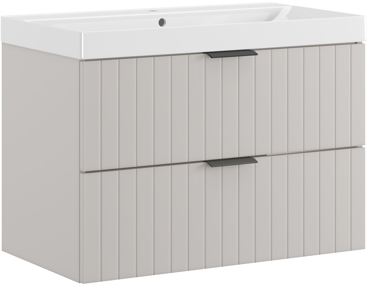 welltime Waschtisch "HARMONY mit Waschbecken, Breite 60 oder 80cm, modernes günstig online kaufen