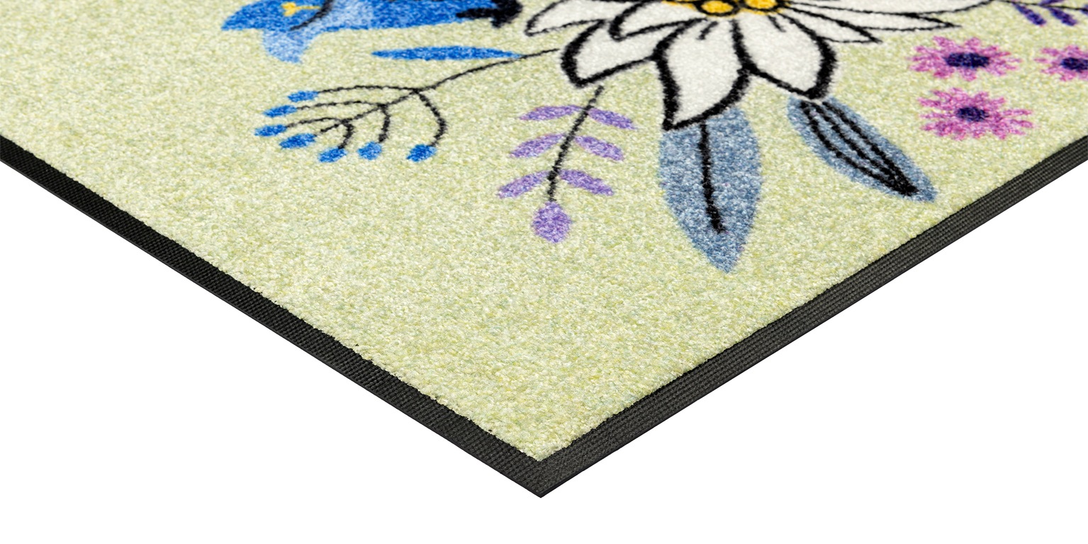 wash+dry by Kleen-Tex Fußmatte »Gipfelgarten« rechteckig 7 mm Höhe waschbar und trocknergeeignet