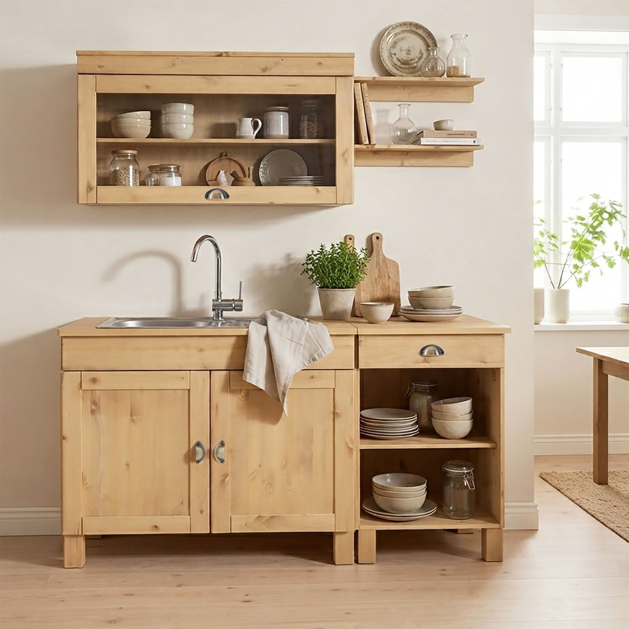 Home affaire Pantryküche »Oslo« Breite 150 cm, ohne E-Geräte