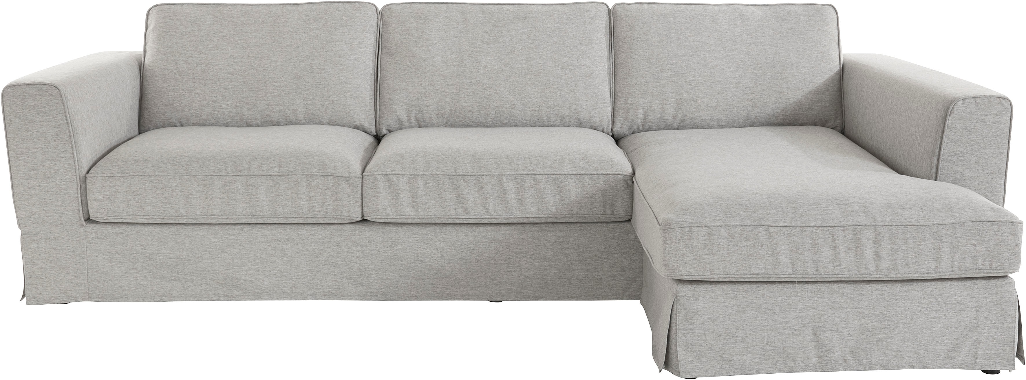 OTTO home Ecksofa "Vintage L-Form" 3-Sitzer Polsterecke im Landhausstil, mit abnehmbarer Husse
