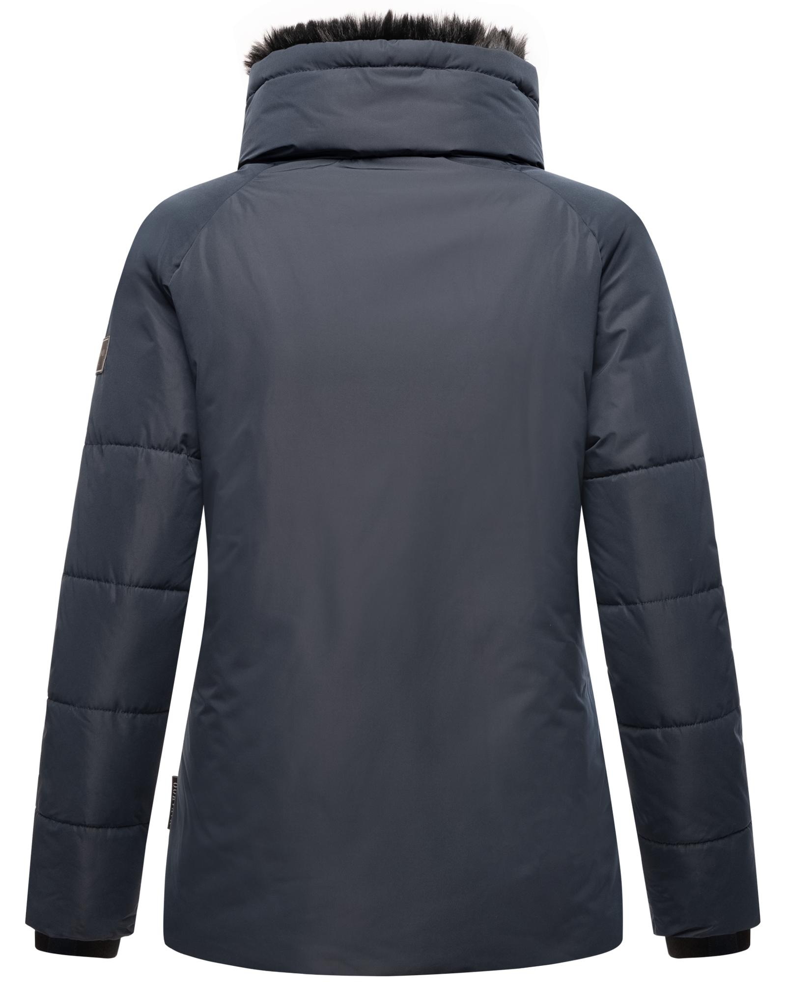 Navahoo Winterjacke »Frostii XIV«, ohne Kapuze, modische Damen Winter Steppjacke mit Kunstfellkragen
