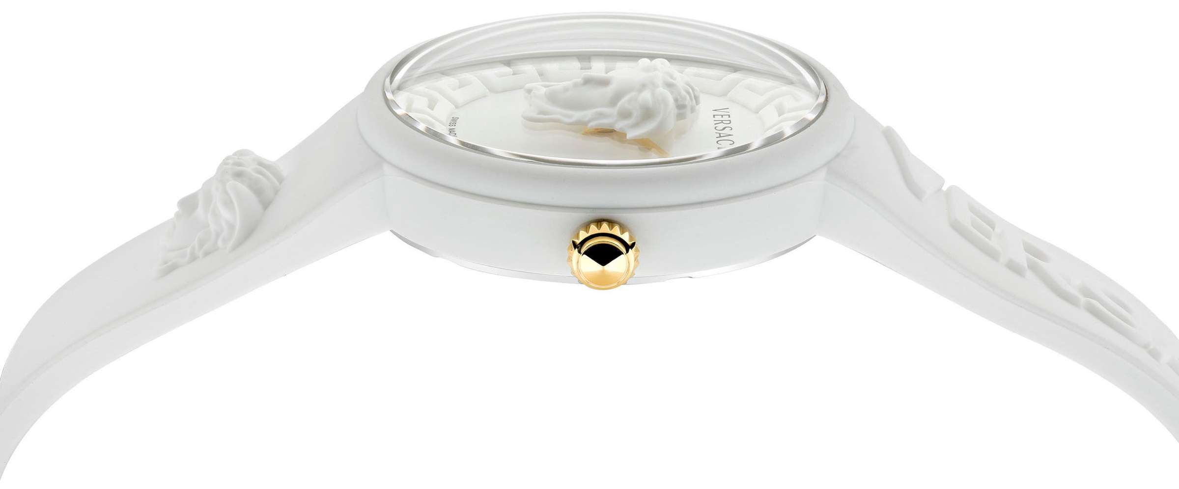 Versace Quarzuhr »MEDUSA POP«, Armbanduhr, Damenuhr, Saphirglas, Swiss Made, analog