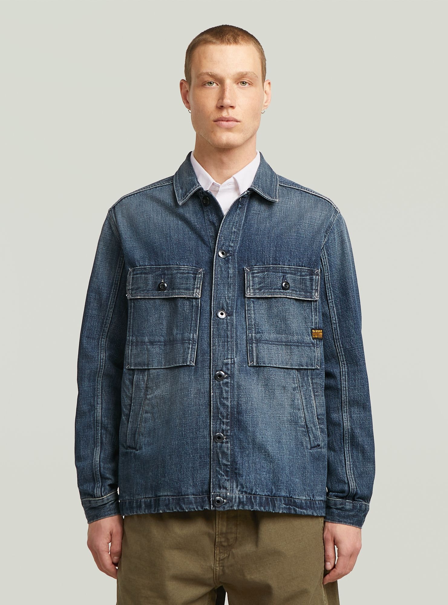 G-STAR Langarmshirt "Mosa Overshirt" günstig online kaufen