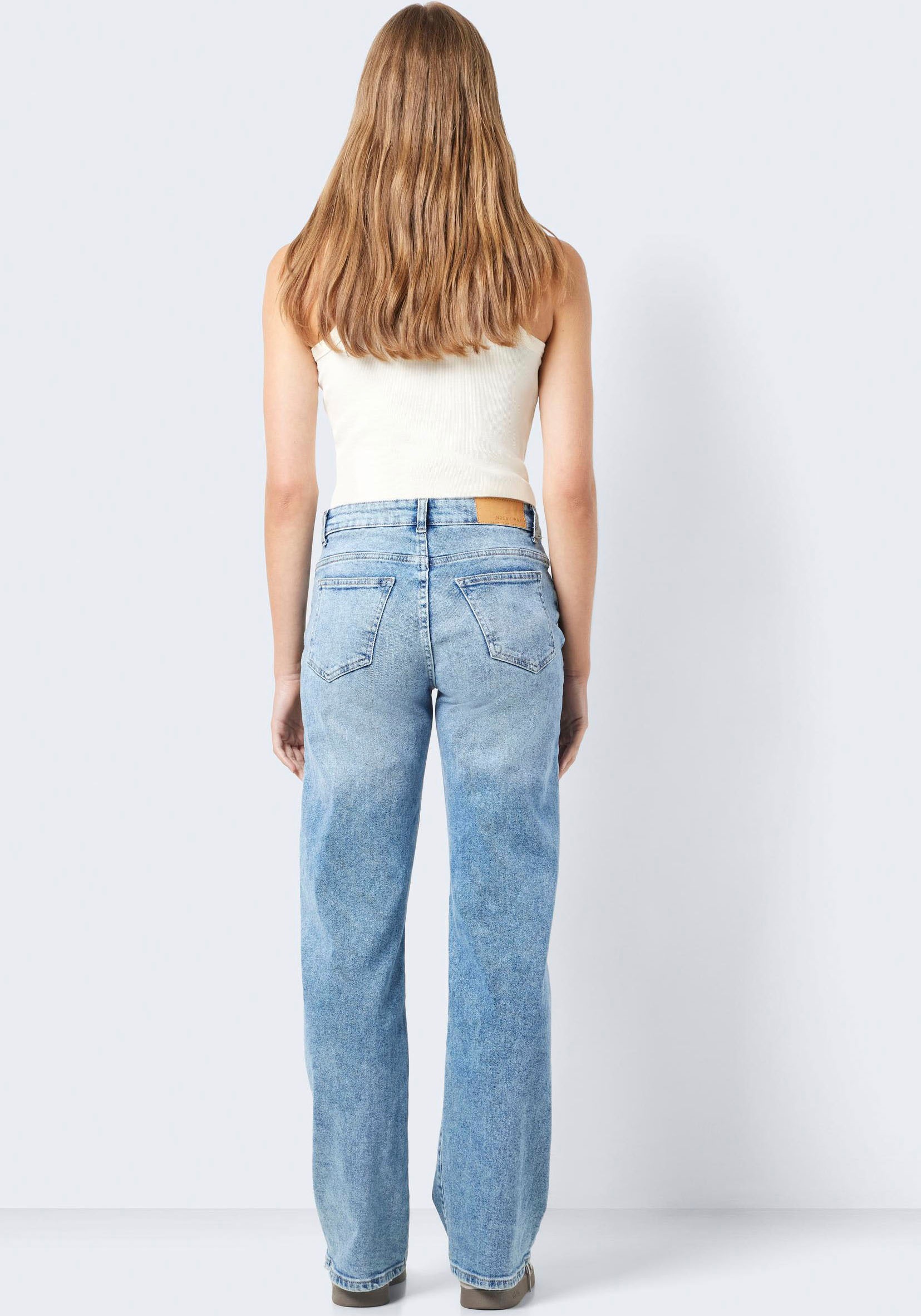 Noisy may Straight-Jeans "NMYOLANDA NW WIDE JEANS AZ236LB NOOS", extra lang günstig online kaufen