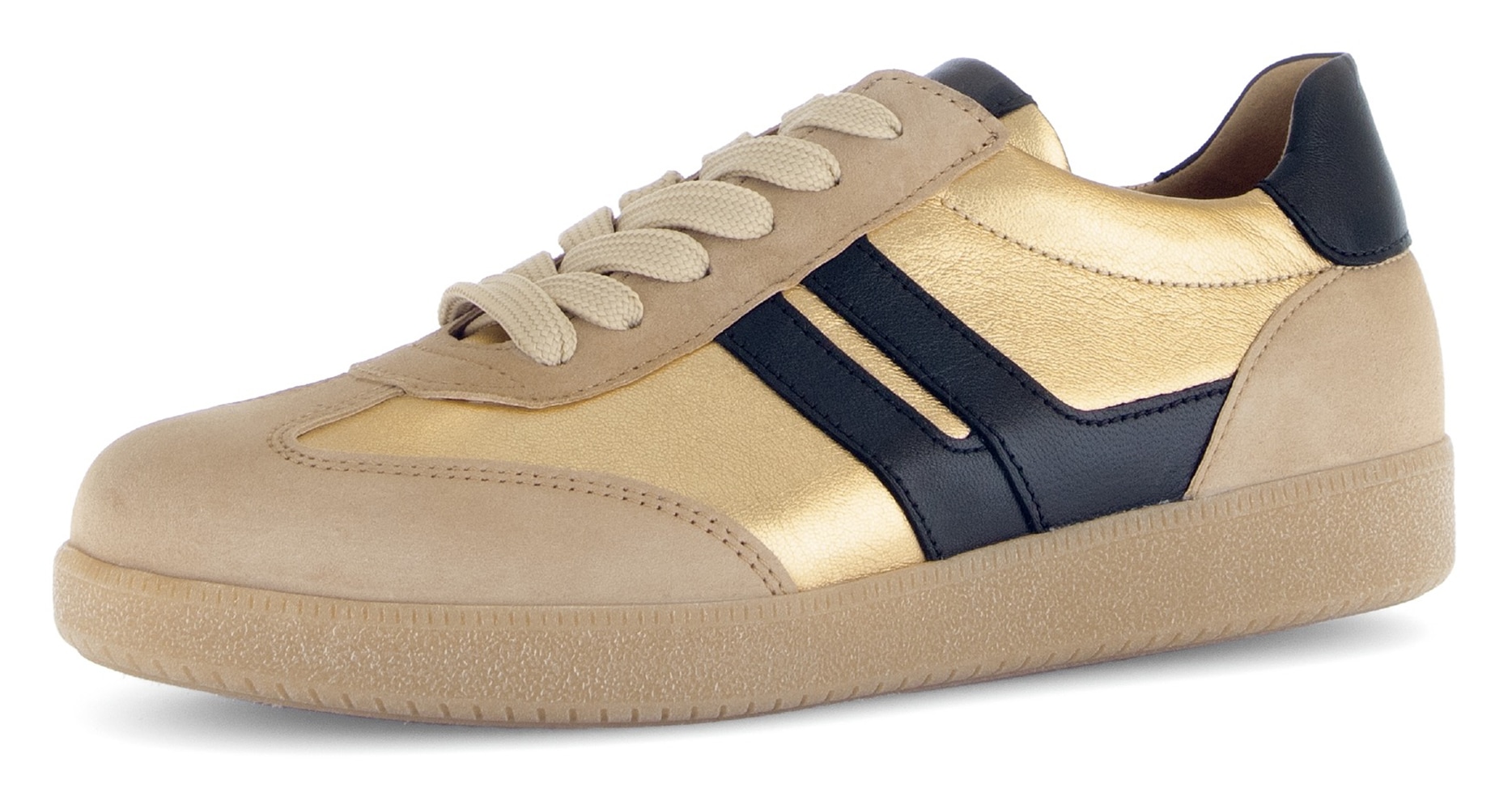 Gabor Sneaker Freizeitschuh, Halbschuh, Schnürschuh mit gepolstertem Schaftrand