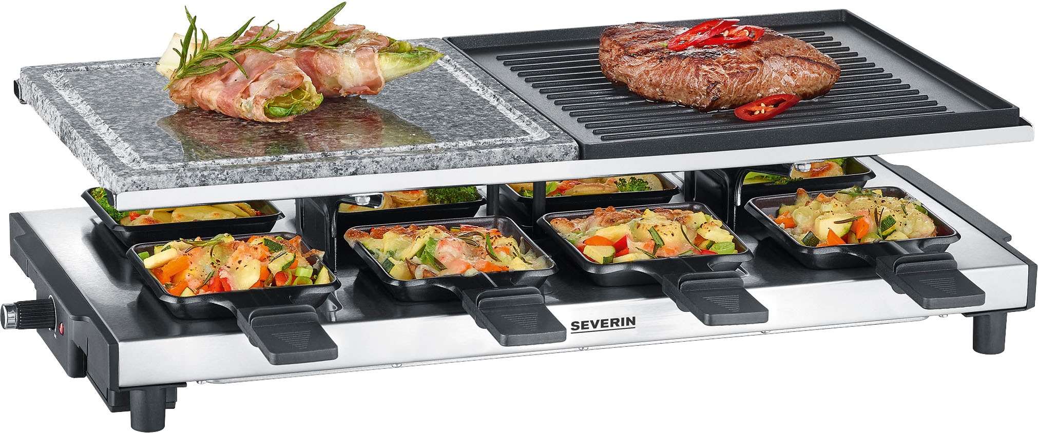 Severin Raclette »RG 2373« 8 St. Raclettepfänn...