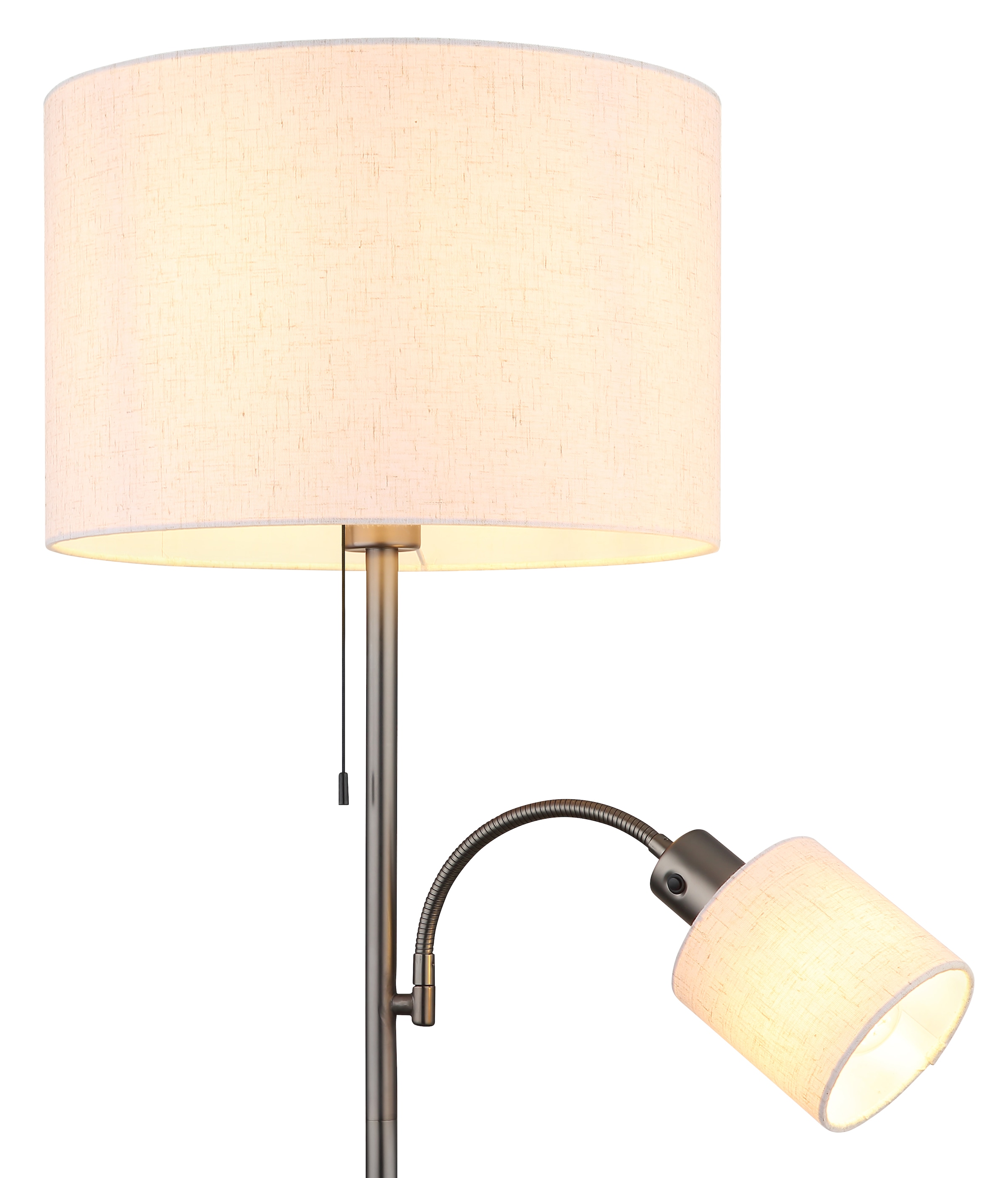 NOWA Stehlampe »THEA« E27 1 Stk. Fluter & Leselicht getrennt schaltbar, Flexarm
