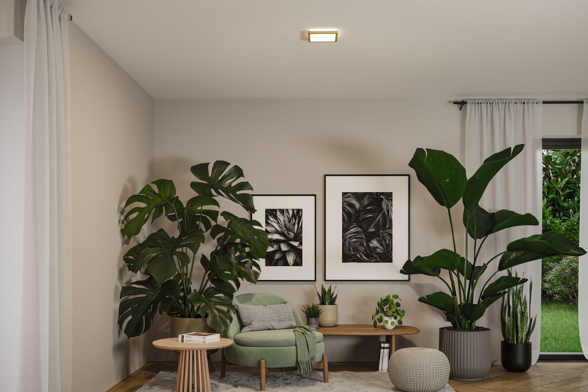 Paulmann LED Panel »Atria Shine 3000K IP44 White Select eckig« LED-Modul 1 Stk. Tageslichtweiß Farbwechsler