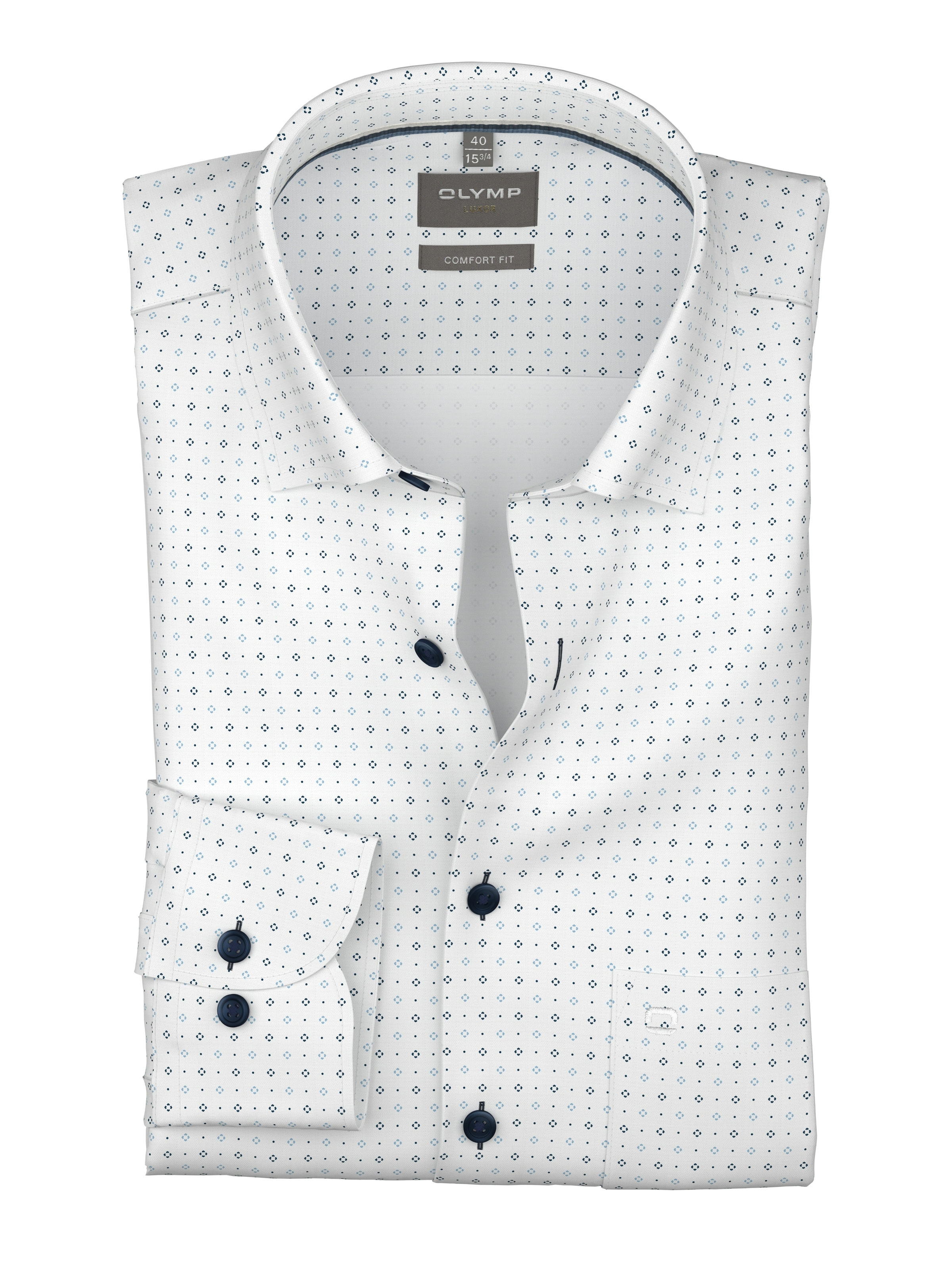 OLYMP Langarmhemd "Luxor" Businesshemd, comfort fit, Under-Button-down-Krag günstig online kaufen