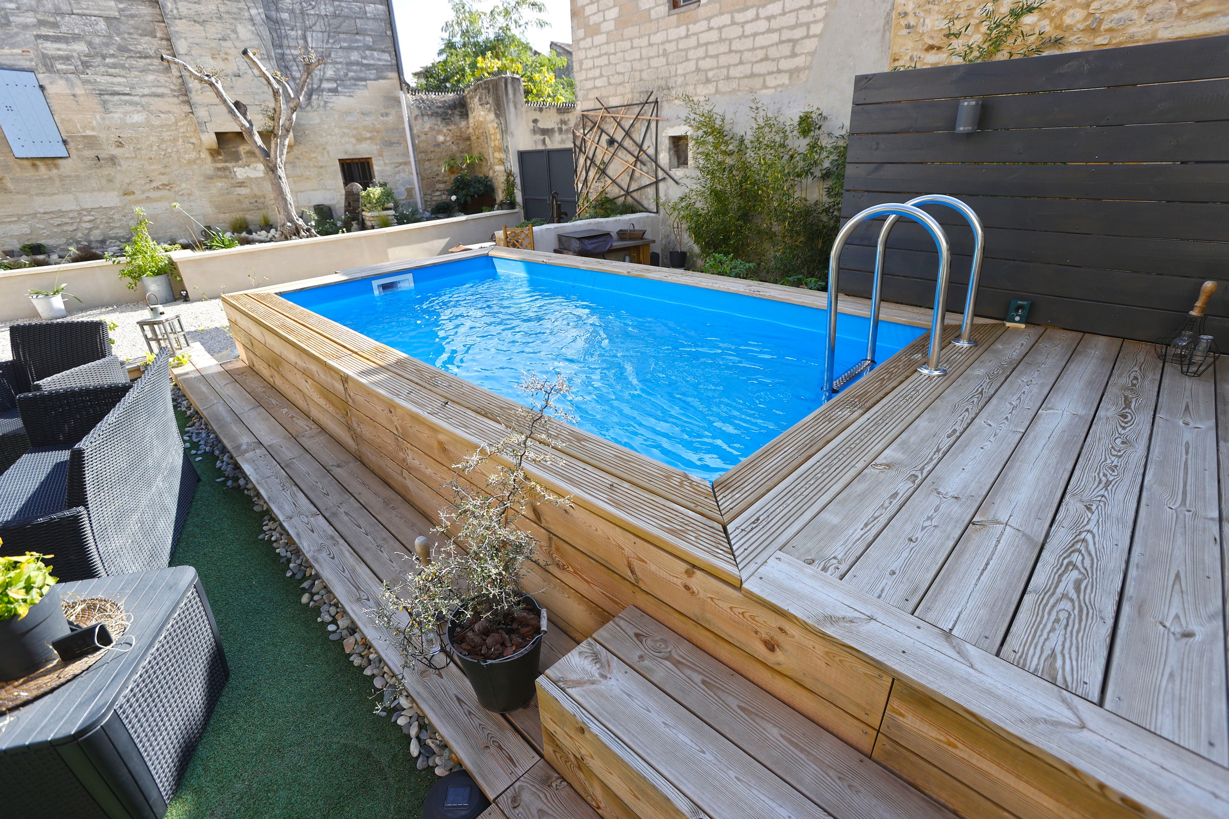 Ubbink Rechteckpool "Sunwater" 200 x 350 x 71 cm inkl. Kartuschen-Filter günstig online kaufen