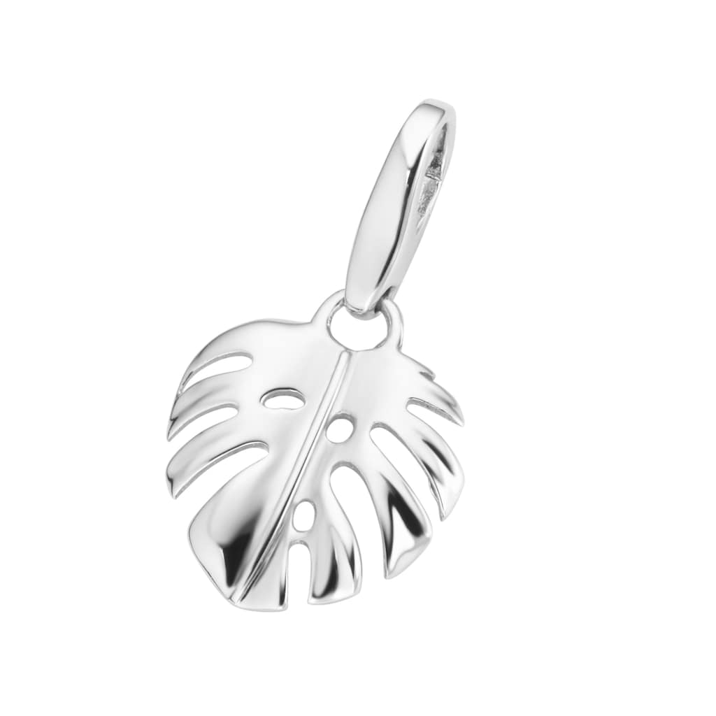 GIORGIO MARTELLO MILANO Charm Blume »Monstera-Blatt, Silber 925«