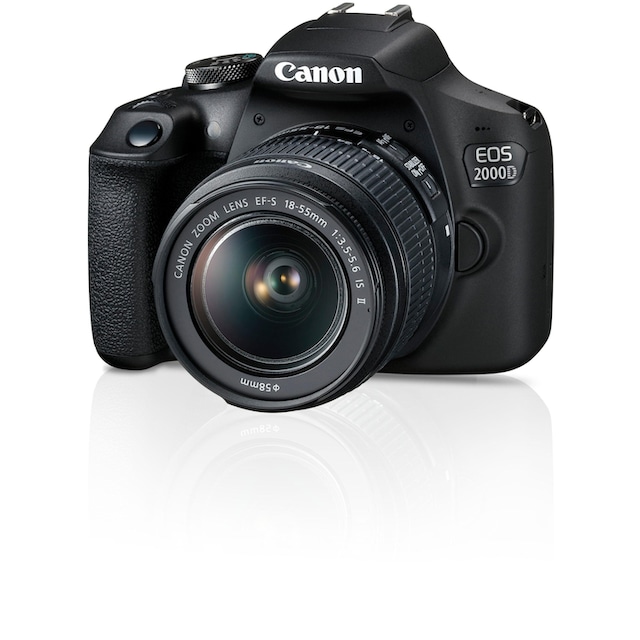 Canon Spiegelreflexkamera »EOS 2000D Kit«, EF-S 18-55 IS II, 24,1 MP, NFC- WLAN (Wi-Fi), inkl. EF-S 18-55 IS II Objektiv | BAUR