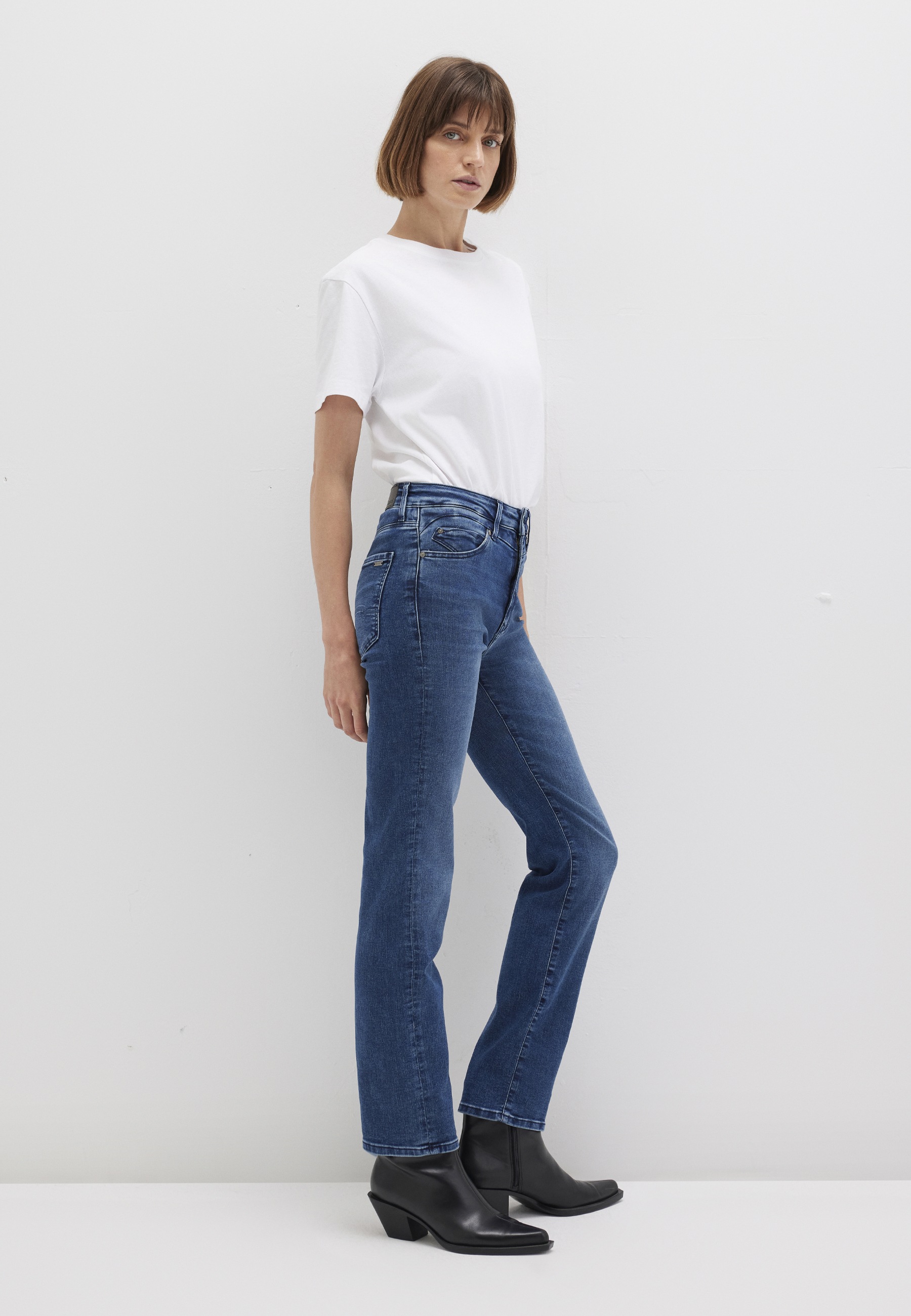 Mavi Straight-Jeans »KENDRA«, gerde Form