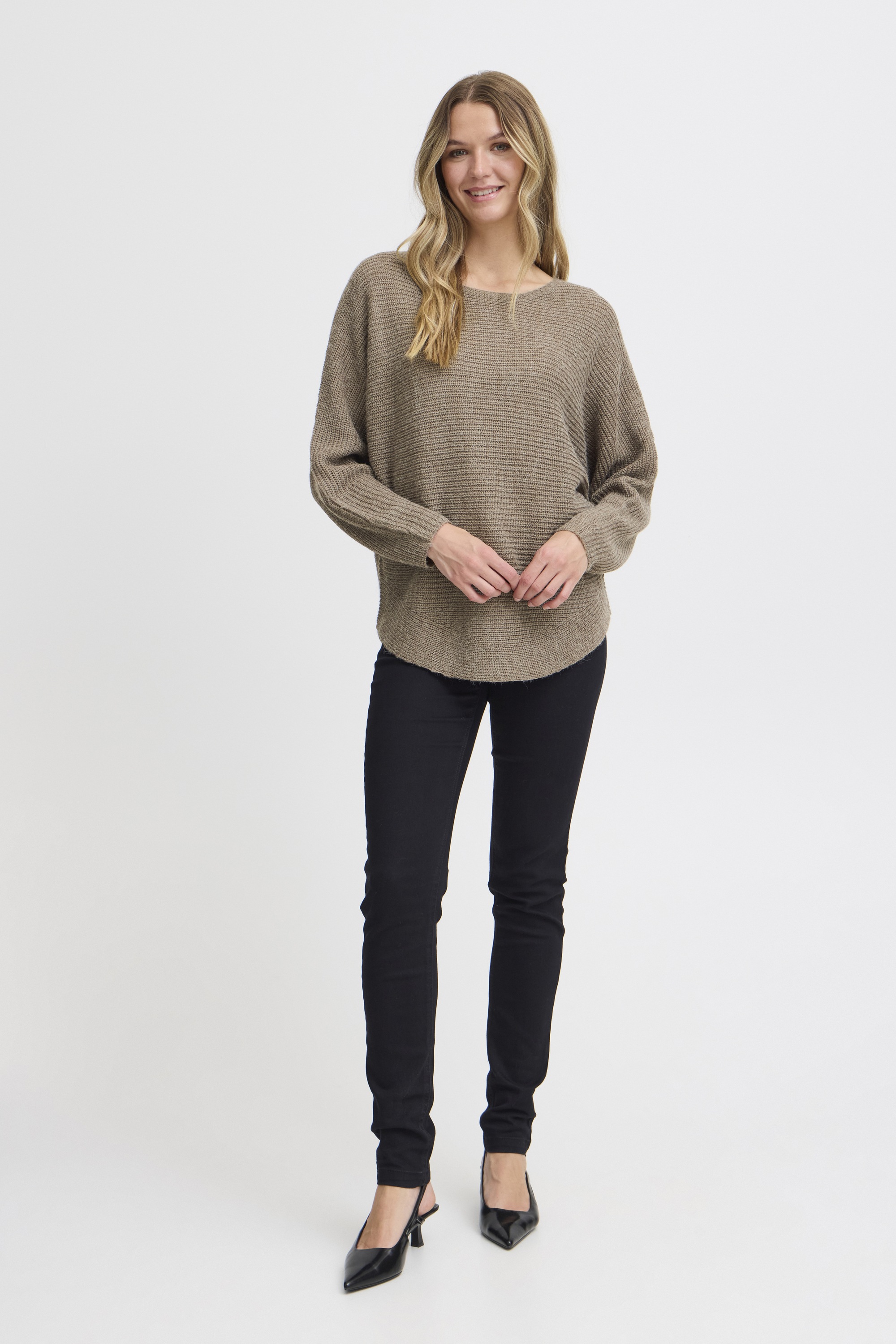 fransa Strickfleece-Pullover »Strickpullover FREretta«